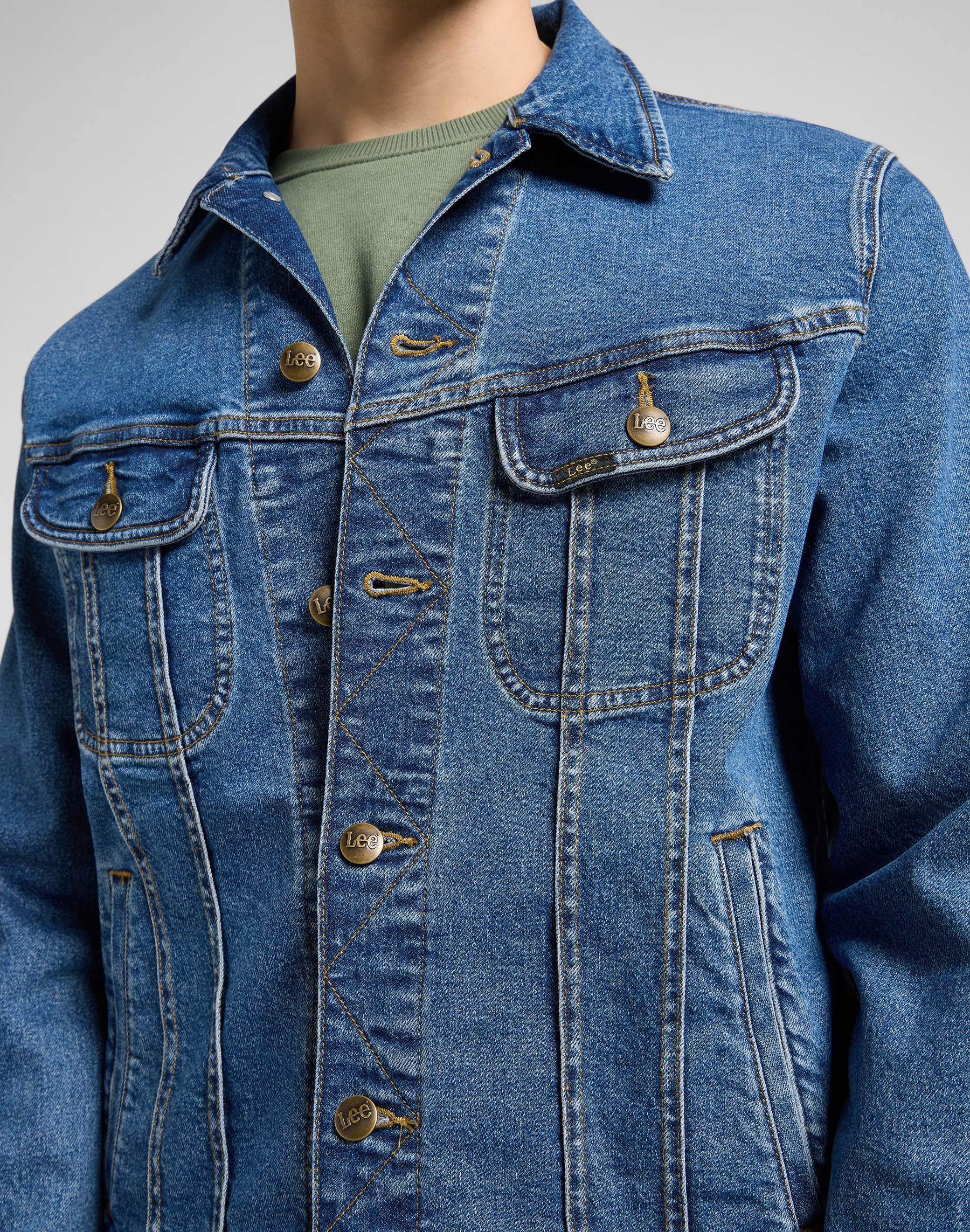 Lee® Jeansjacke »RIDER_JACKET« mit seitlichen Eingrifftaschen