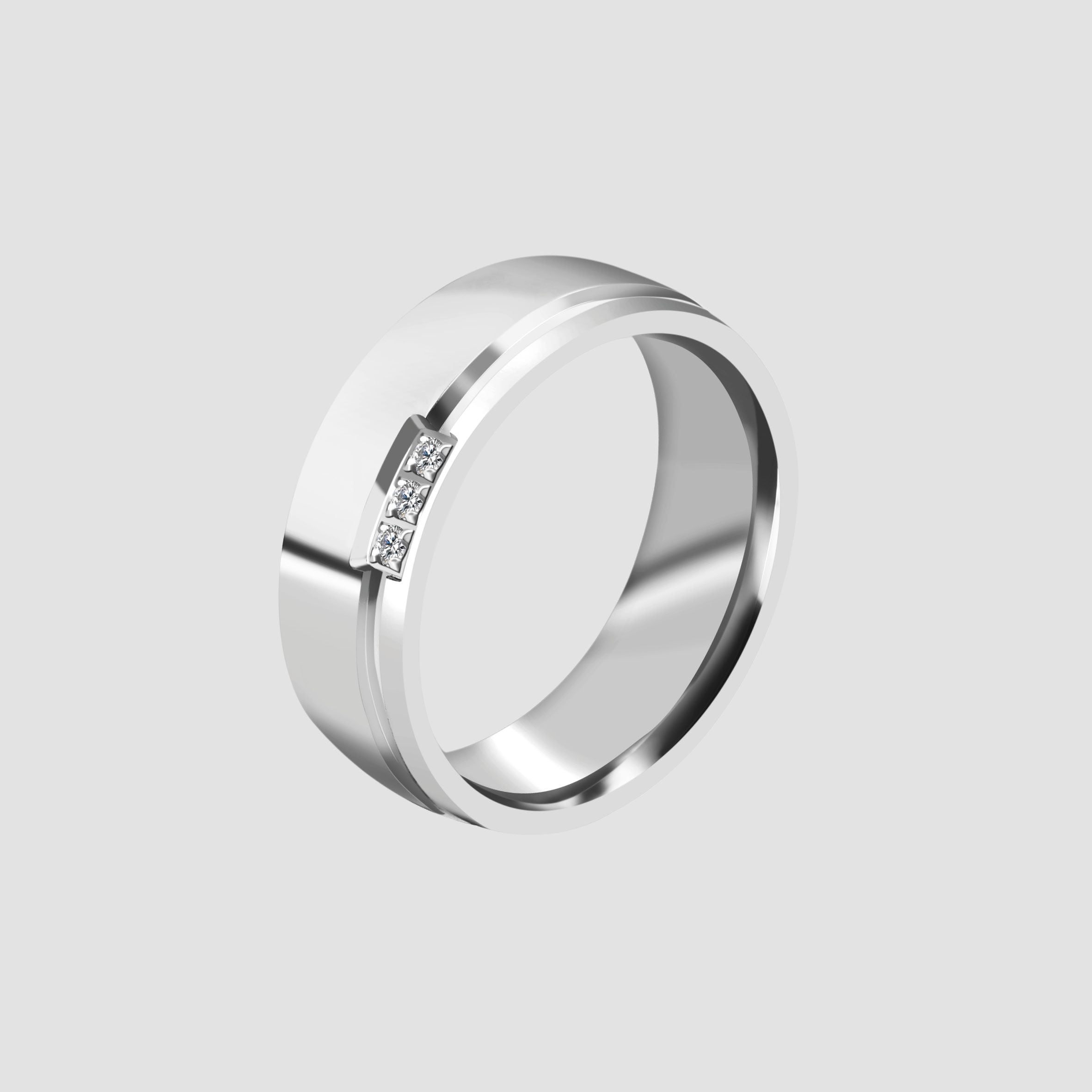 Adelia´s Fingerring »Damen Ring aus Edelstahl mit Zirkonia«