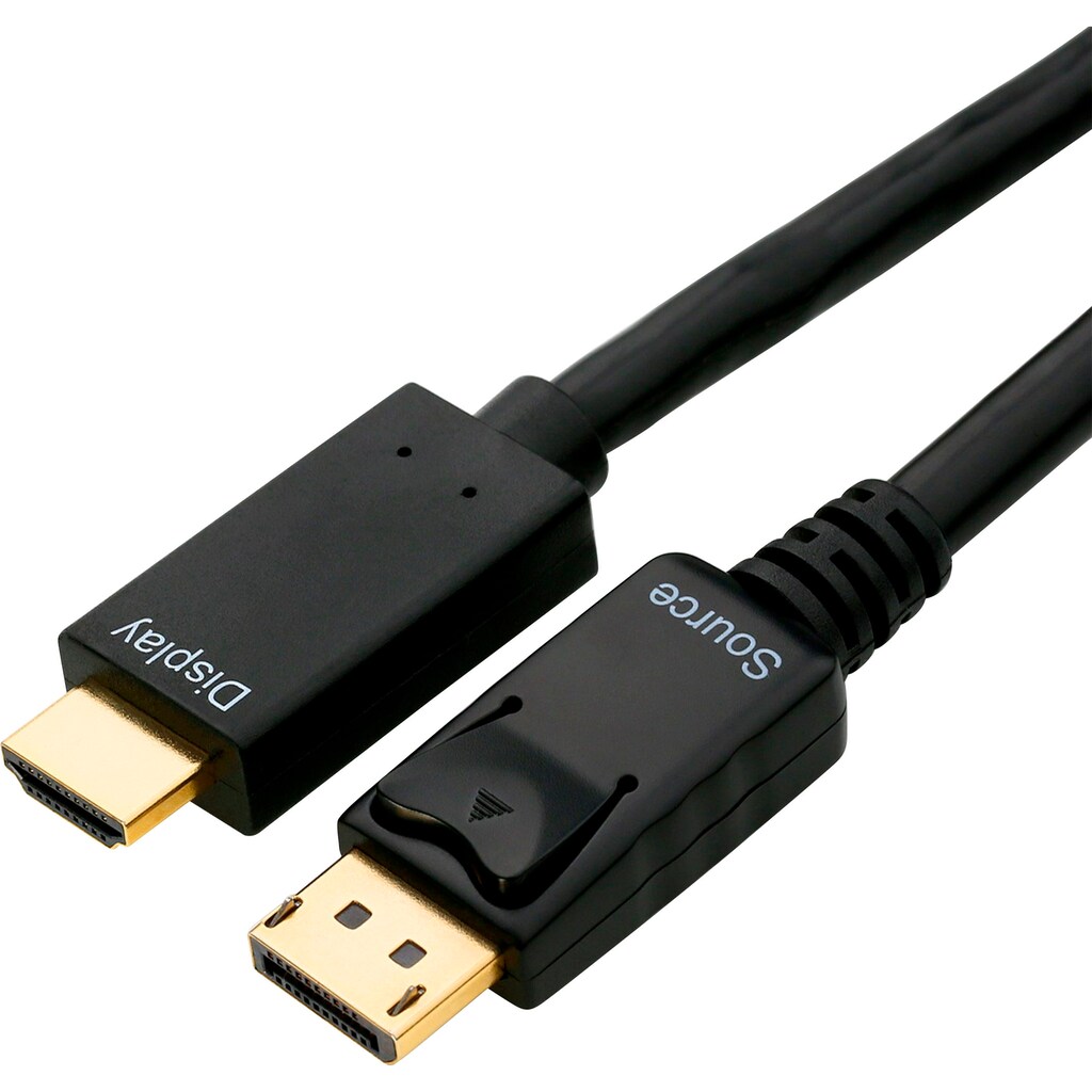 CSL HDMI-Kabel »mehrfach geschirmt HDMI-Kabel, DisplayPort«, DisplayPort-HDMI, 200 cm