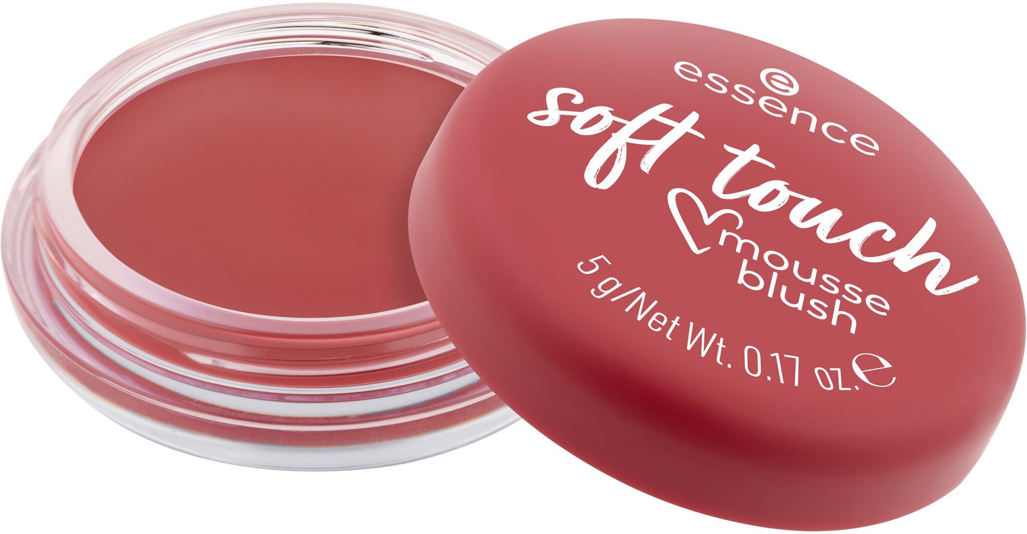 Essence Rouge »soft touch mousse blush«, (Set, 3 tlg.), Ebenmäßiger und matter Look, zartes Puder-Finish, variable Deckkraft.