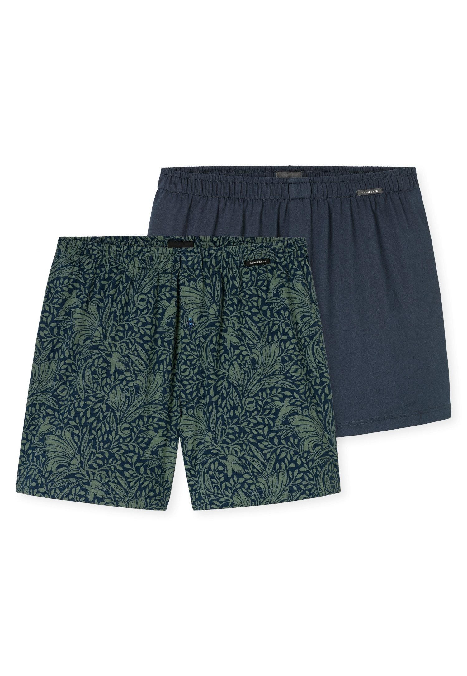 Schiesser Boxershorts »"Boxershorts Multipacks"«, (2er Pack), Zwei verschiedene Designs im Doppelpack