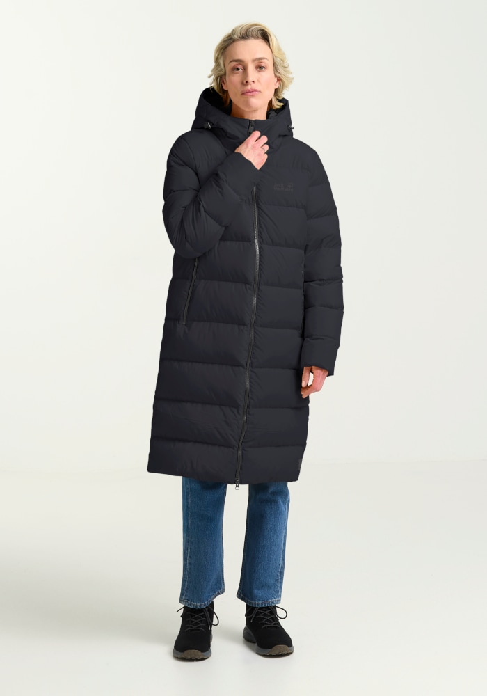 Jack Wolfskin Daunenmantel »FROZEN PALACE COAT W RDS« Daunenmantel, warm, winddicht und wasserabweisend