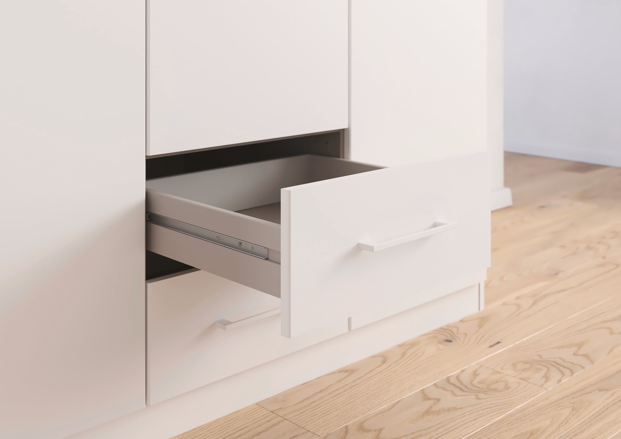 rauch Kleiderschrank »Schrank Garderobe Wäscheschrank GAMMA in 4 Breiten 91-226 cm« 3 verschiedene Ausstattungen BASIC/CLASSIC/PREMIUM (inkl. SOFT-CLOSE),  mit Schubladen und Schrankaufsatz sowie Spiegel MADE IN GERMANY