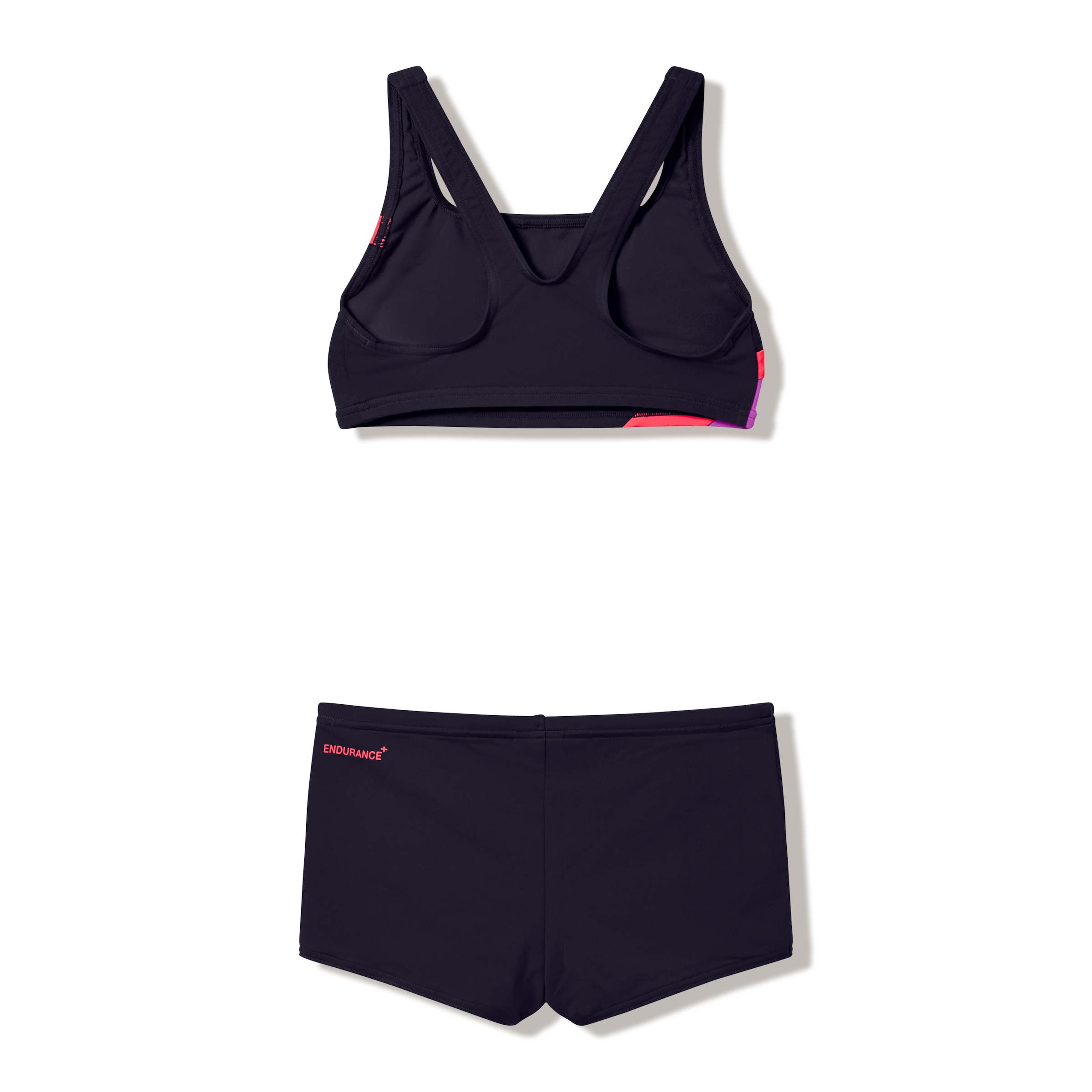 Speedo Bustier-Bikini »HYPERBOOM BUTTERFLY BACK 2PC BLK/PNK«