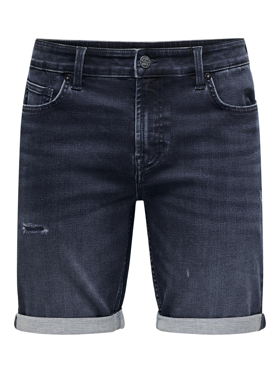 ONLY & SONS Jeansshorts »ONSPLY JOG DBD R0026 ANA DNM SHORTS NOOS« Baumwollmischung, regular fit