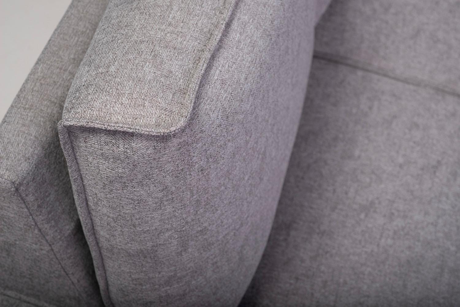 Places of Style 3-Sitzer »3er Sofa Oland, Struktur, Flachgewebe, Luxus-Microfaser, Boucle«, 224 cm, Wellenunterfederung, Skandi-Design, Metallfüße