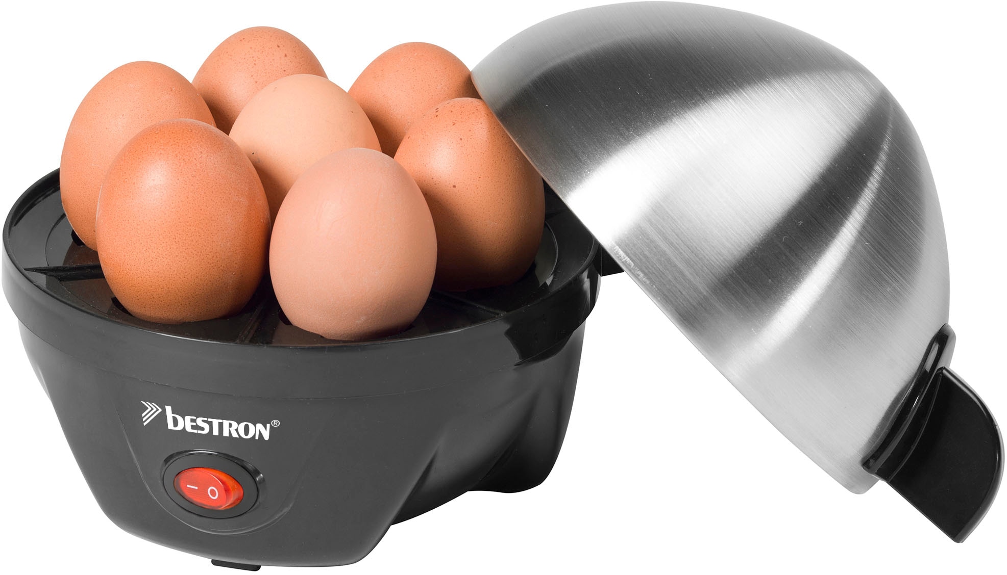 Eierstecher, jetzt St. 350 Eierkocher und Eier, Club«, online mit bestron bei für Schwarz OTTO 7 Messbecher »Breakfast W,