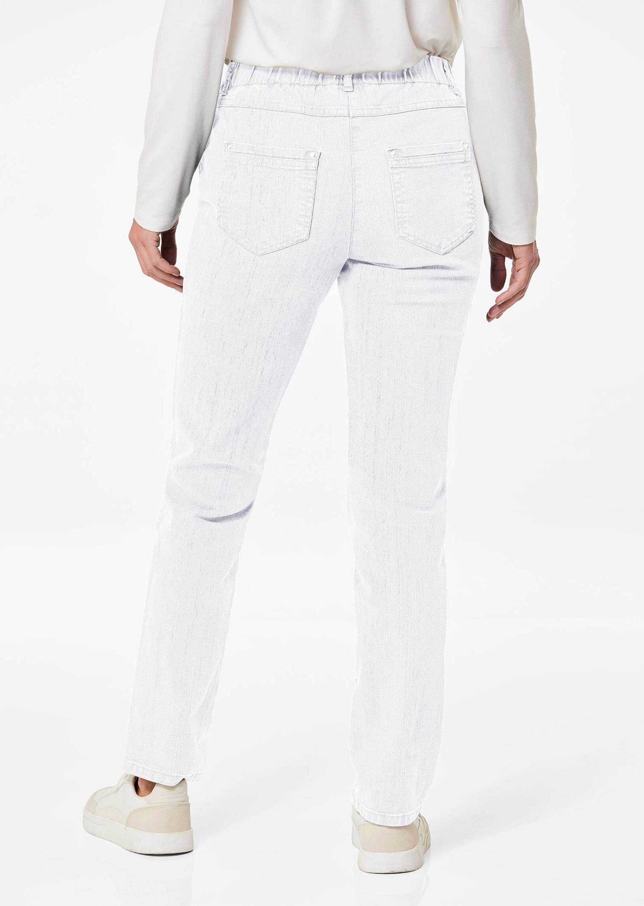 GOLDNER Regular-fit-Jeans »Kurzgröße Klassische Jeansschlupfhose LOUISA«