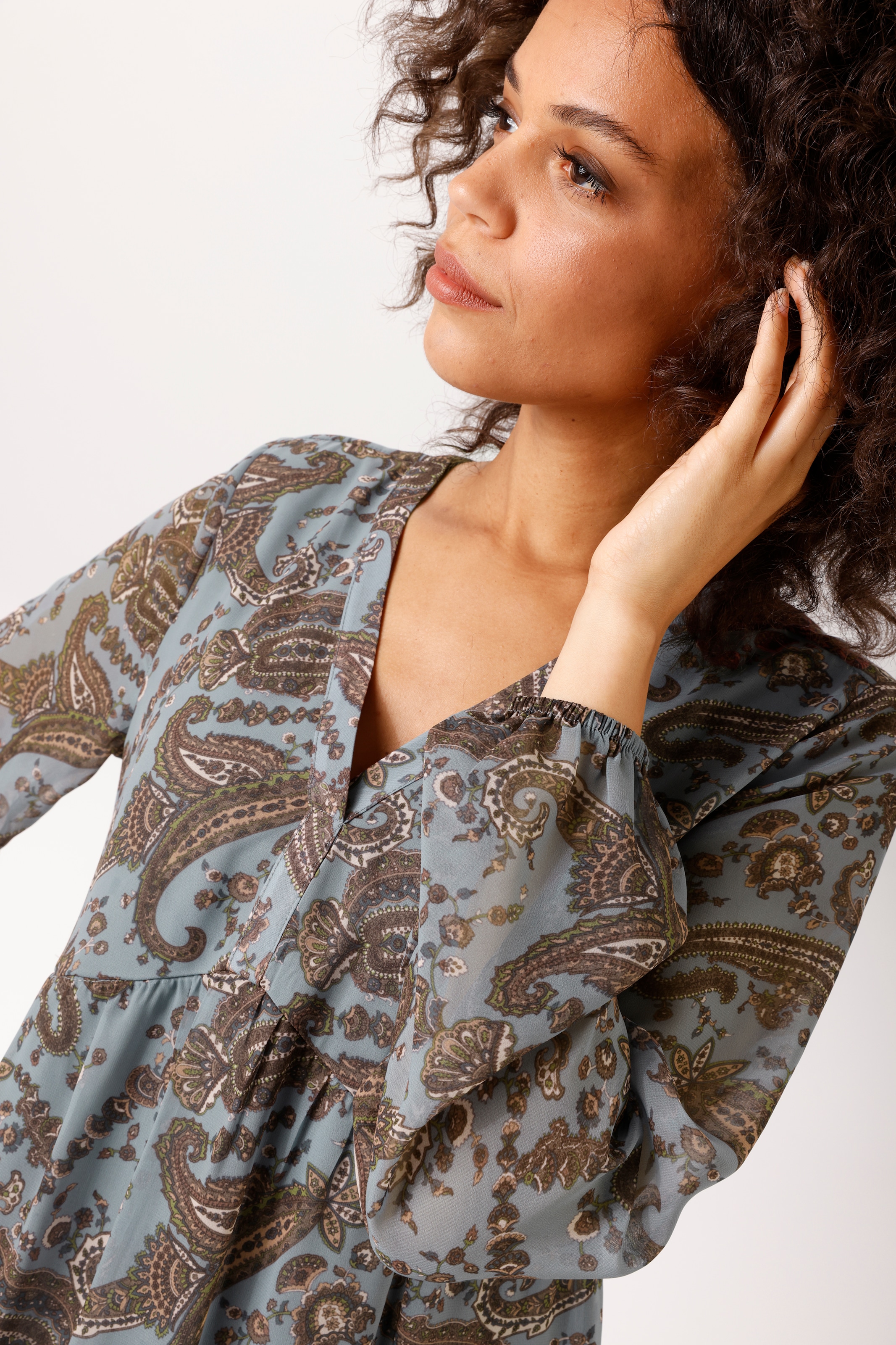 Aniston CASUAL Tunikakleid mit fantasievollen großflächigen Paisley-Druck - NEUE KOLLEKTION