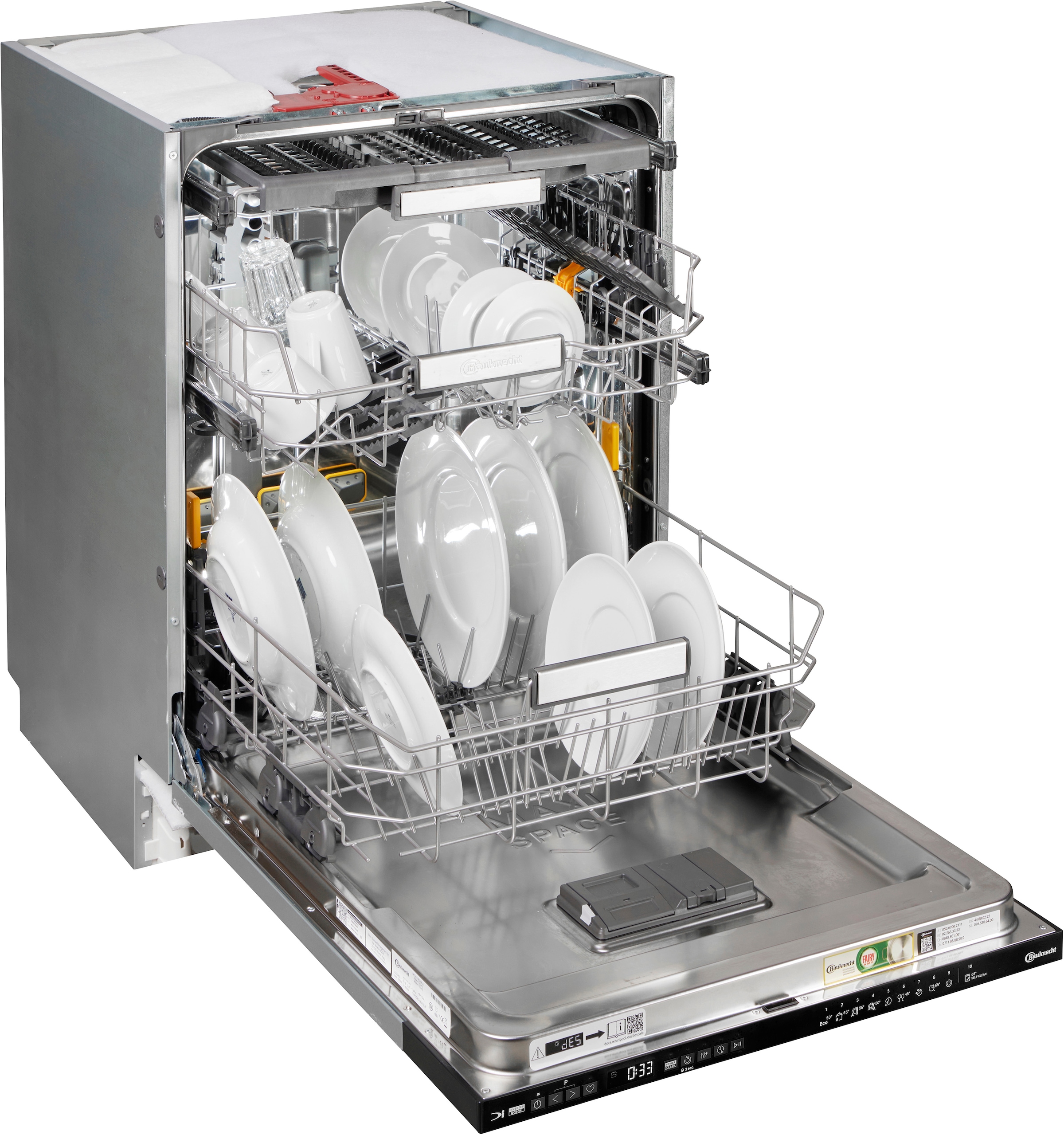BAUKNECHT vollintegrierbarer Geschirrspüler »BK7IA115B2M6L0« 15 tlg. Maßgedecke Großer MaxiSpace Innenraum, inklusive PowerClean Pro Hochdruckdüsen
