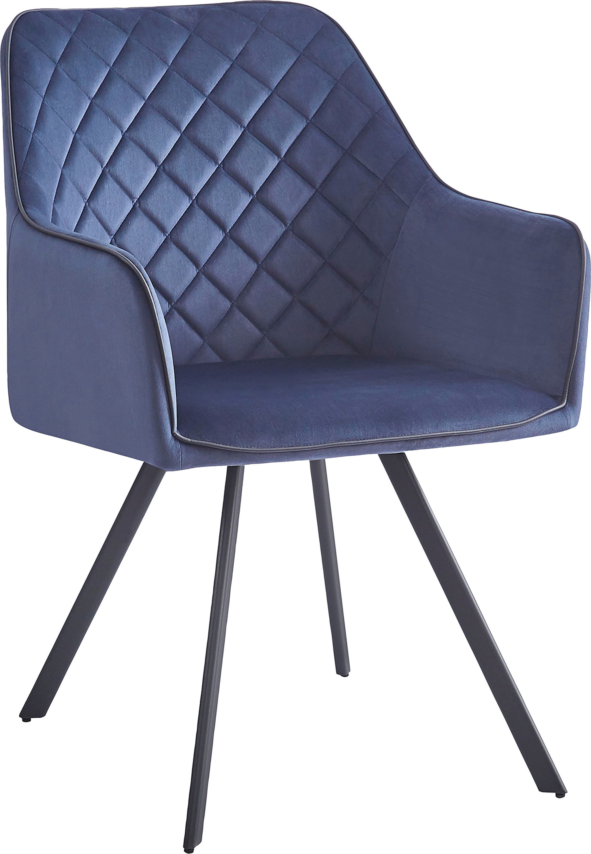 Kayoom Polsterstuhl »Stuhl Amber 125«, 1 St., aus Samt