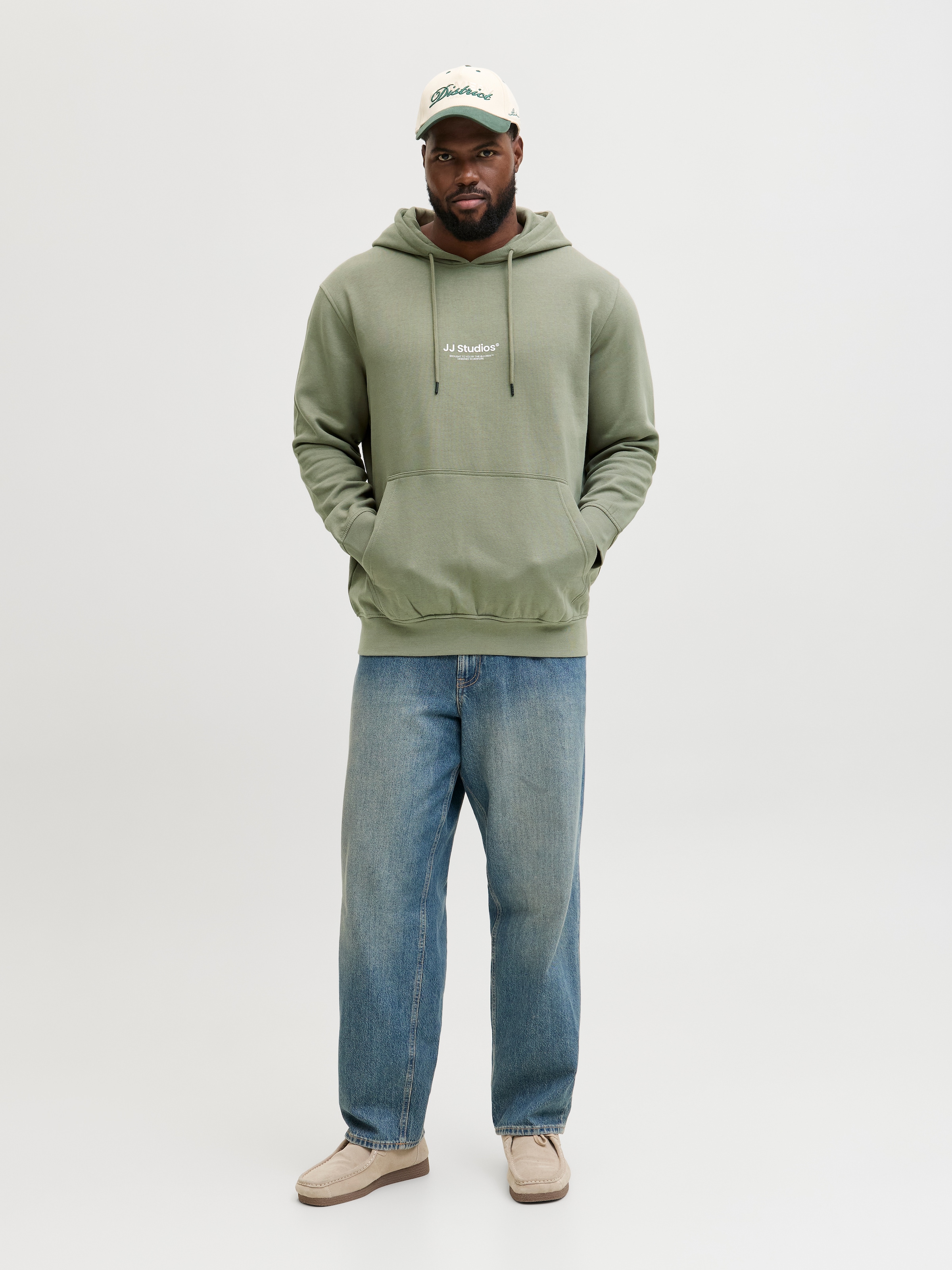 Jack & Jones PlusSize Kapuzensweatshirt »JJESOHO SWEAT HOOD NOOS PLS«, mit Logobranding
