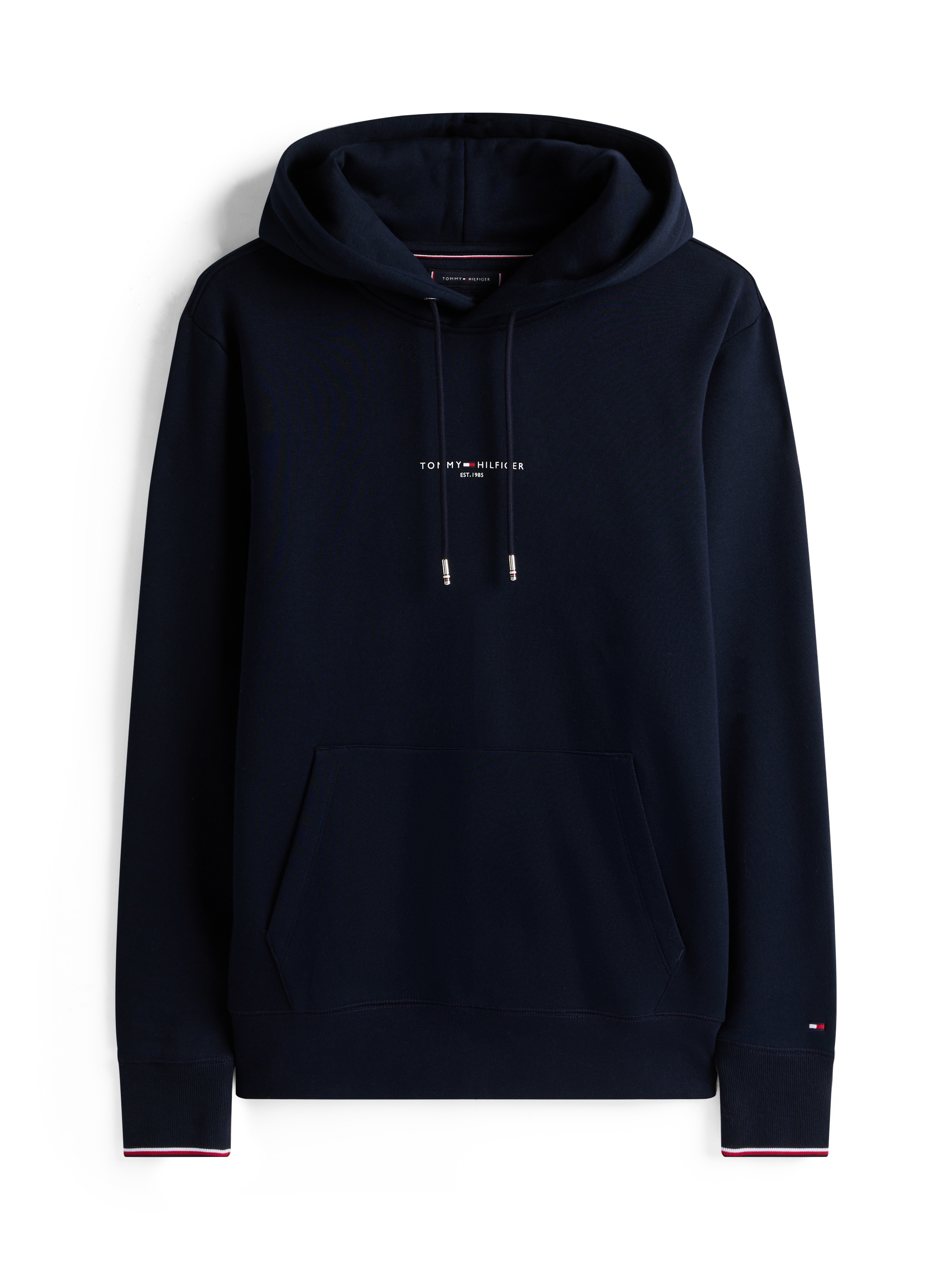 Tommy Hilfiger Hoodie »TOMMY LOGO TIPPED HOODY«, Tommy-Tape innen am Ausschnitt, Flag-Stickerei am Ärmel