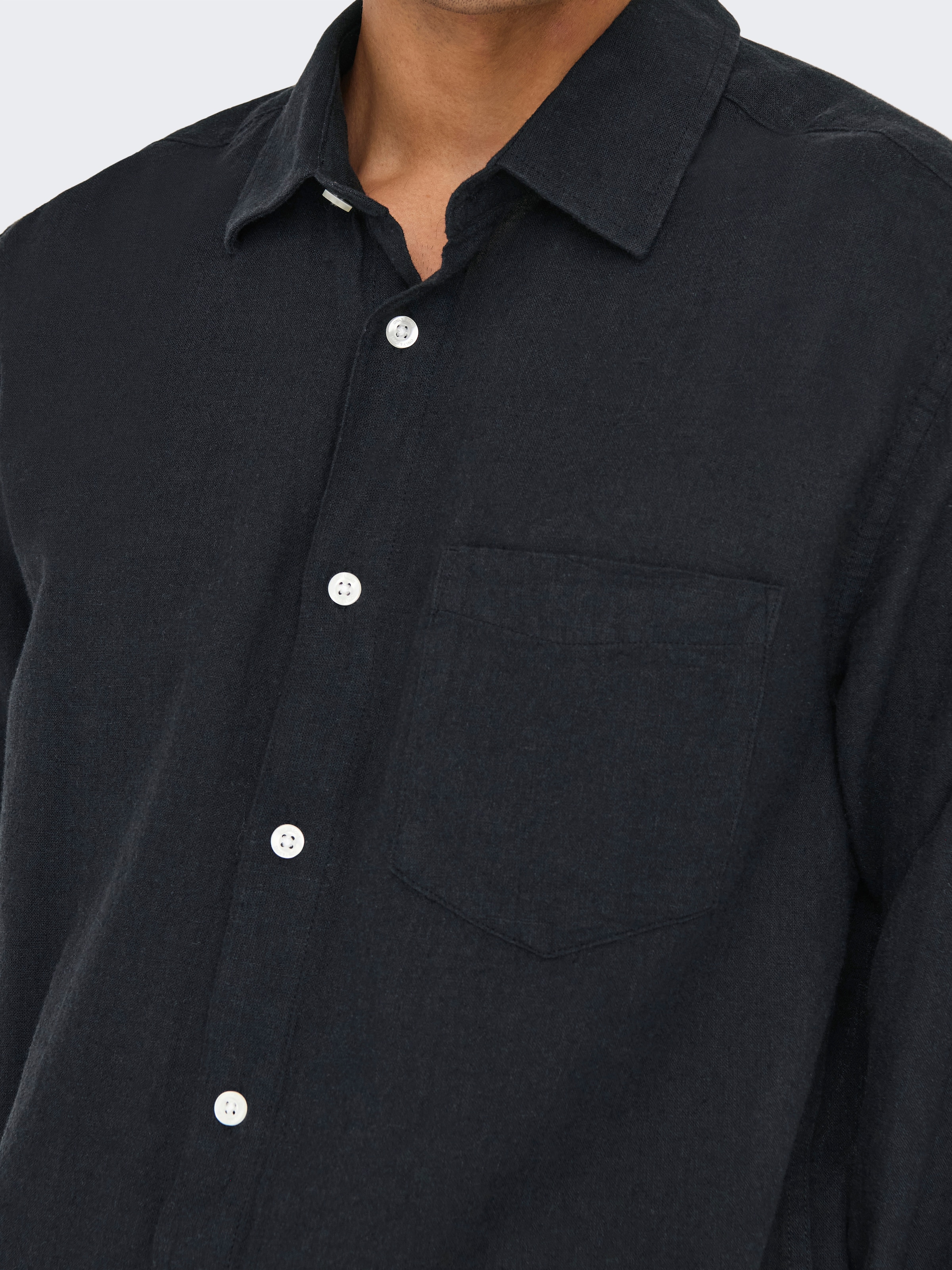ONLY & SONS Langarmhemd »ONSCAIDEN LIFE REG LS 1 PKT SHIRT NOOS«