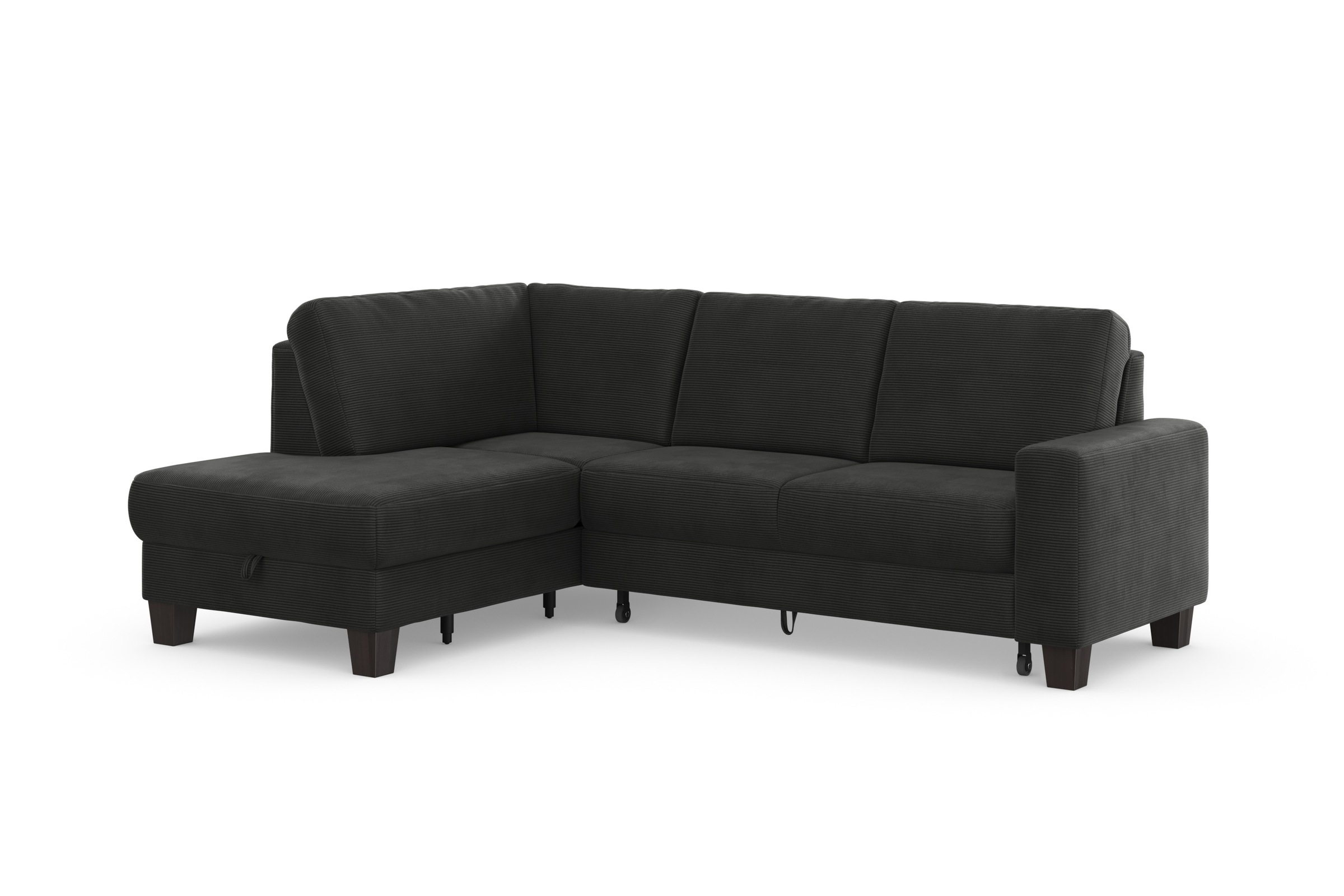 Home affaire Ecksofa »Summer L-Form«, mit Ottomane, mit oder ohne Bettfunktion und Bettkasten, Cord-Bezug