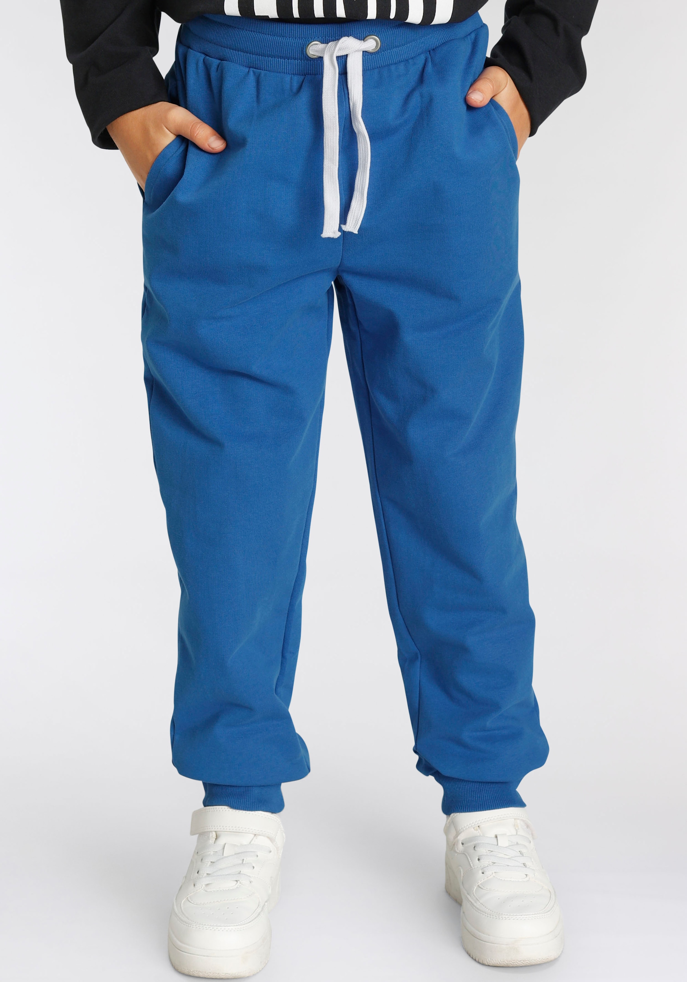 KIDSWORLD Sweathose »2er Pack Jogginghosen«, (Packung, 2 tlg.), meliert und unifarben