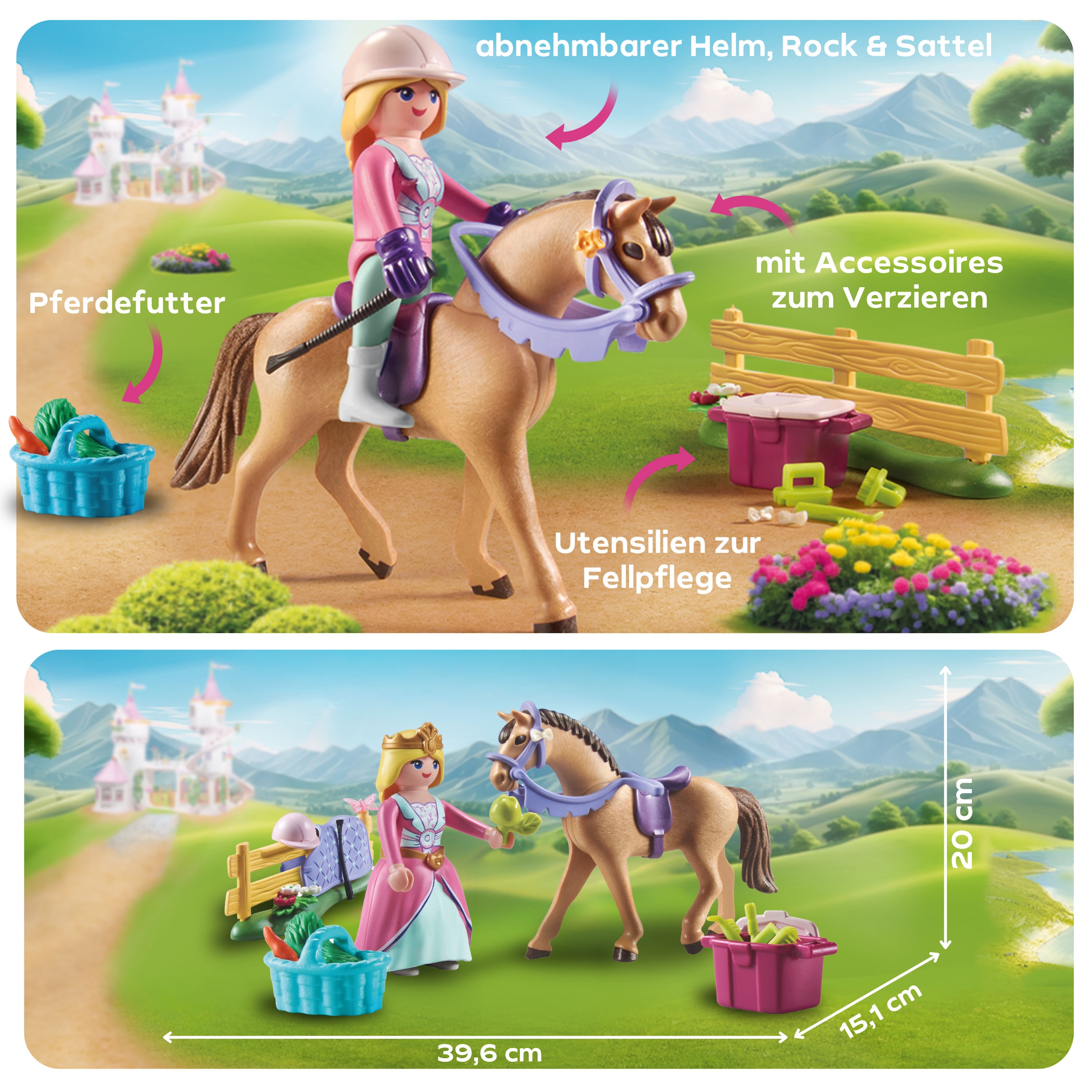 Playmobil® Konstruktions-Spielset »Prinzessin mit Pferd (71801), Playmobil Princess Magic« Made in Europe
