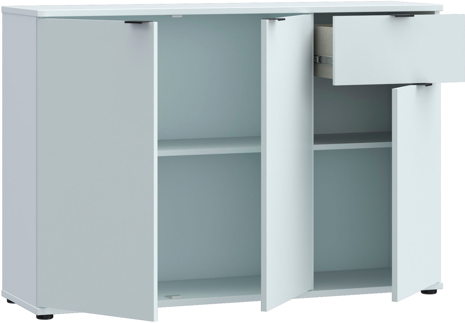 FORTE Sideboard »Ganymede«, Sideboard, Stauraum, Schublade; Metallgriffe, 4 Dekore, Breite 119,8cm
