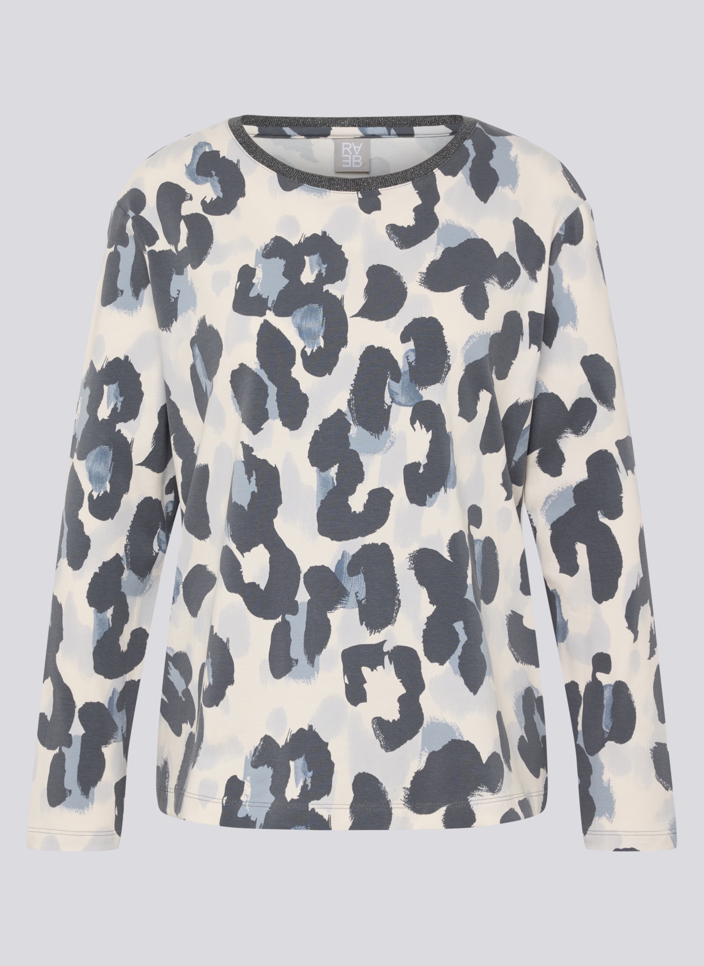 Rabe Langarmshirt mit Allover-Print