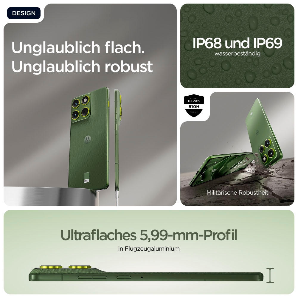 Motorola Smartphone »edge 70« Bronze Green