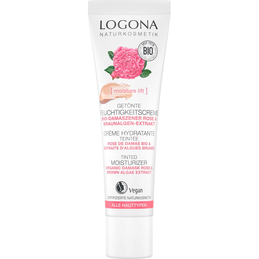 LOGONA Tagescreme »Logona Getönte Feuchtigkeitscreme Rose«