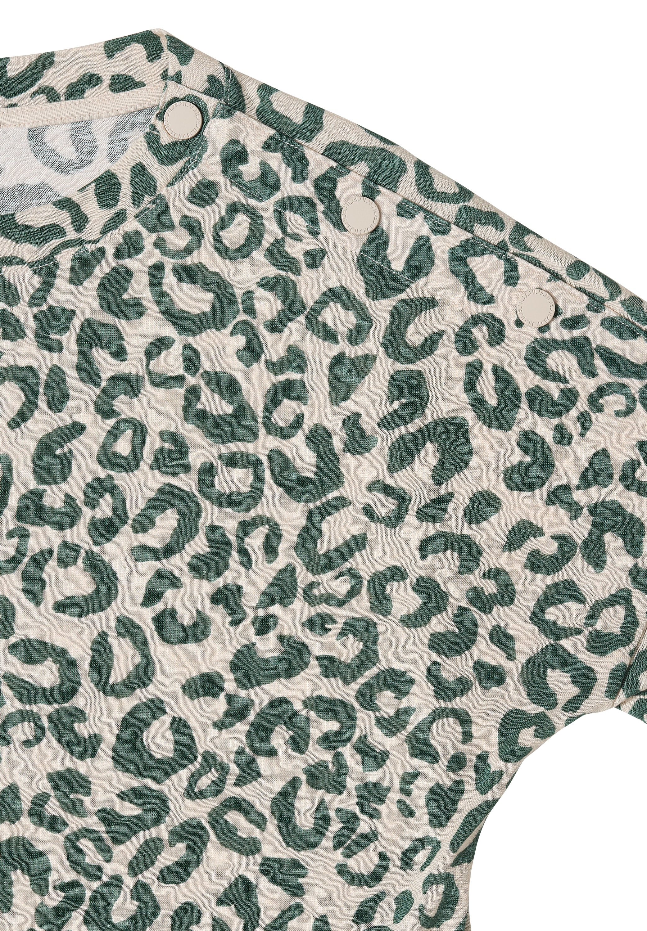 Cecil Kurzarmshirt Sommershirt Shirt mit Knöpfen und Leo-Print