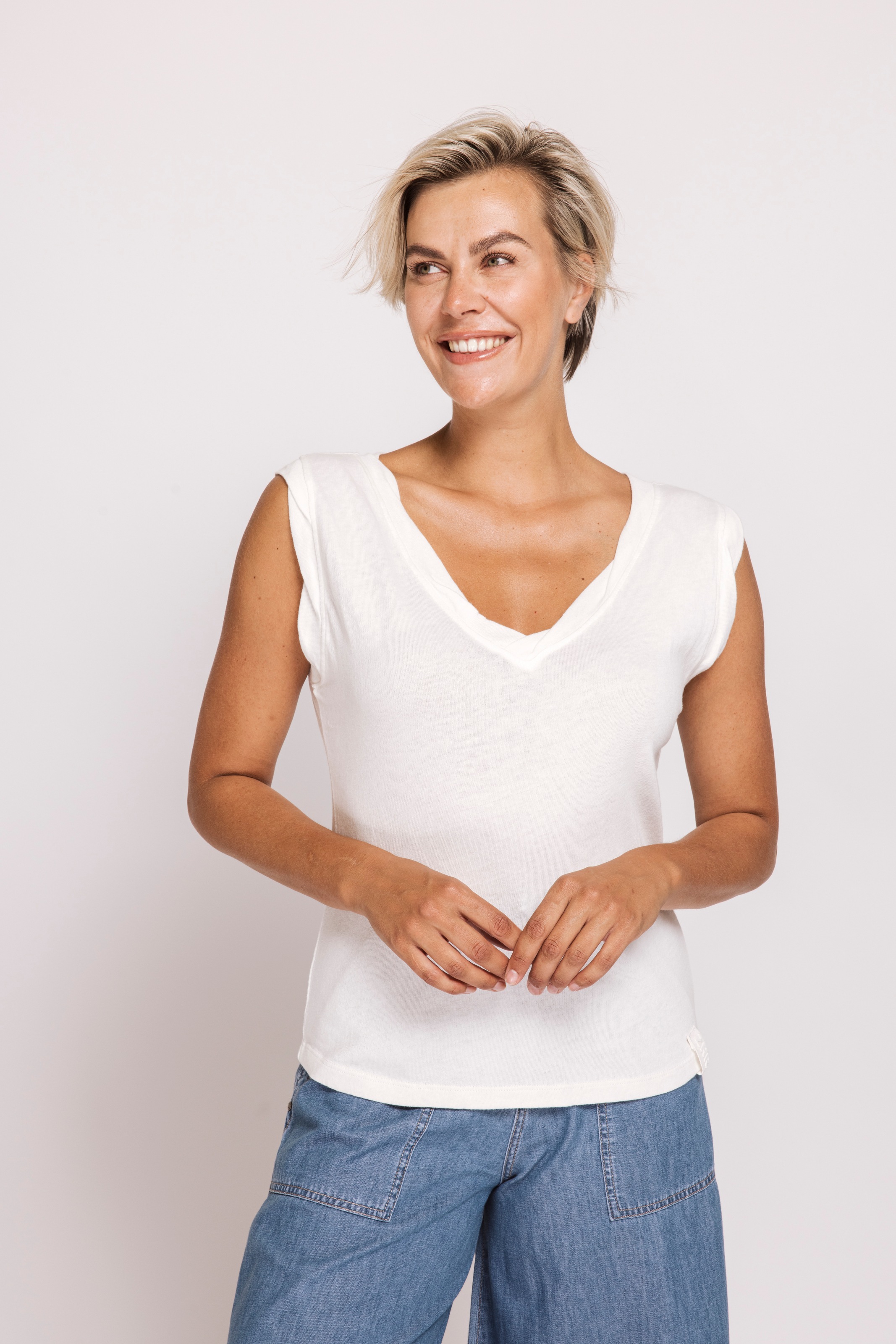 Zhrill Shirttop »ZHASHA« mit gewellten Abschlüssen