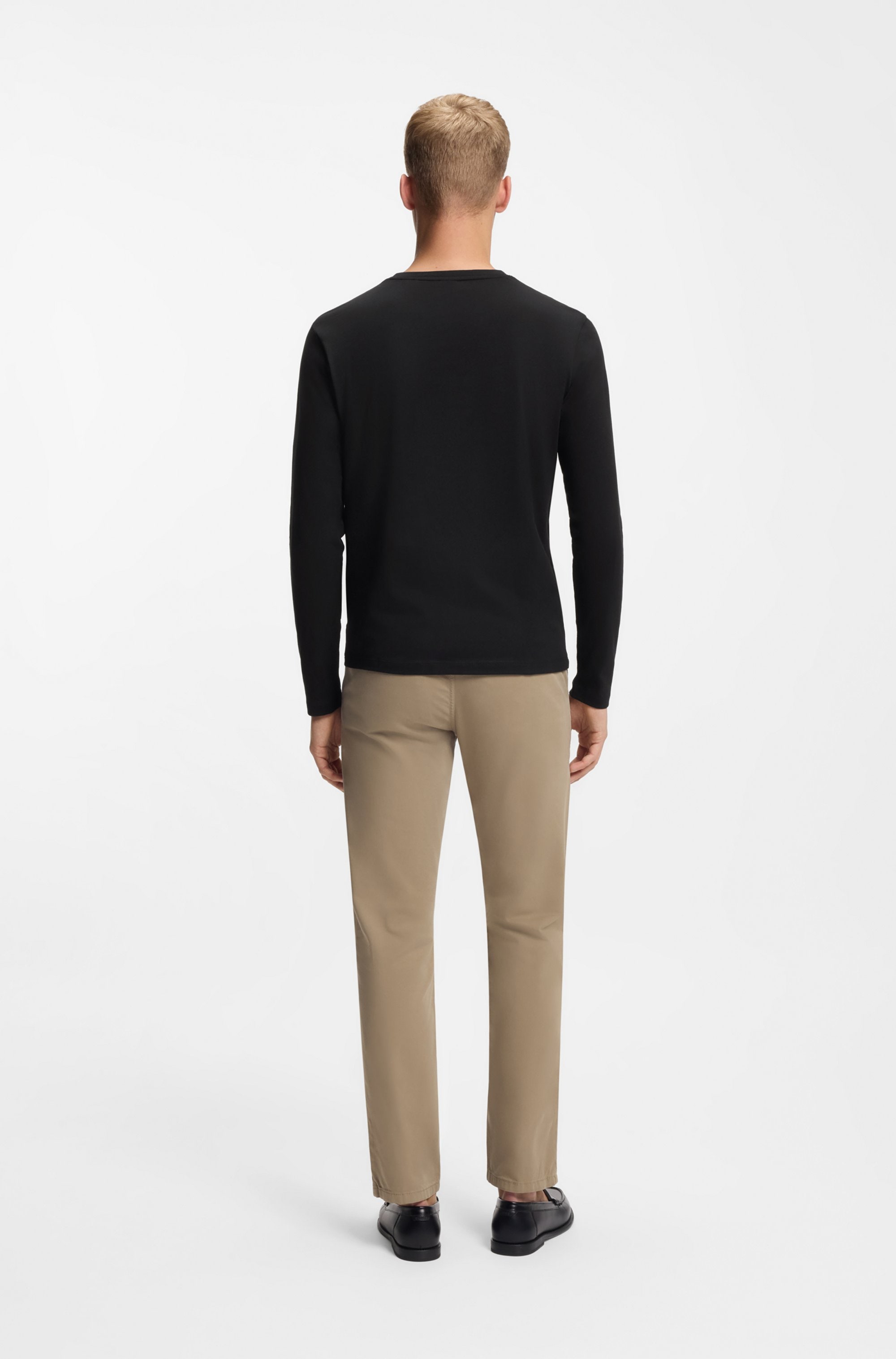 BOSS ORANGE Langarmshirt »Tacks« mit Markenlogo auf der Brust