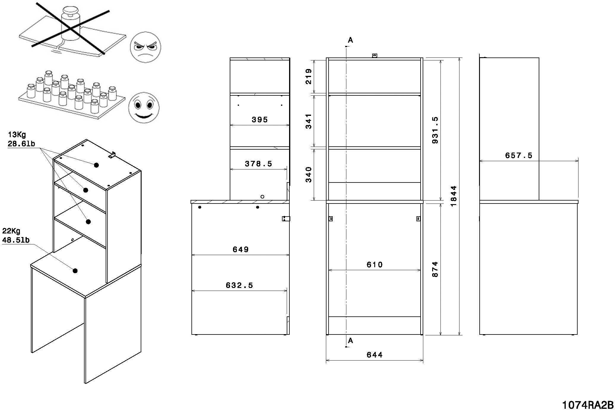 Parisot Mehrzweckschrank-Set »Laundry 4« Set, 4 Stk. tlg.