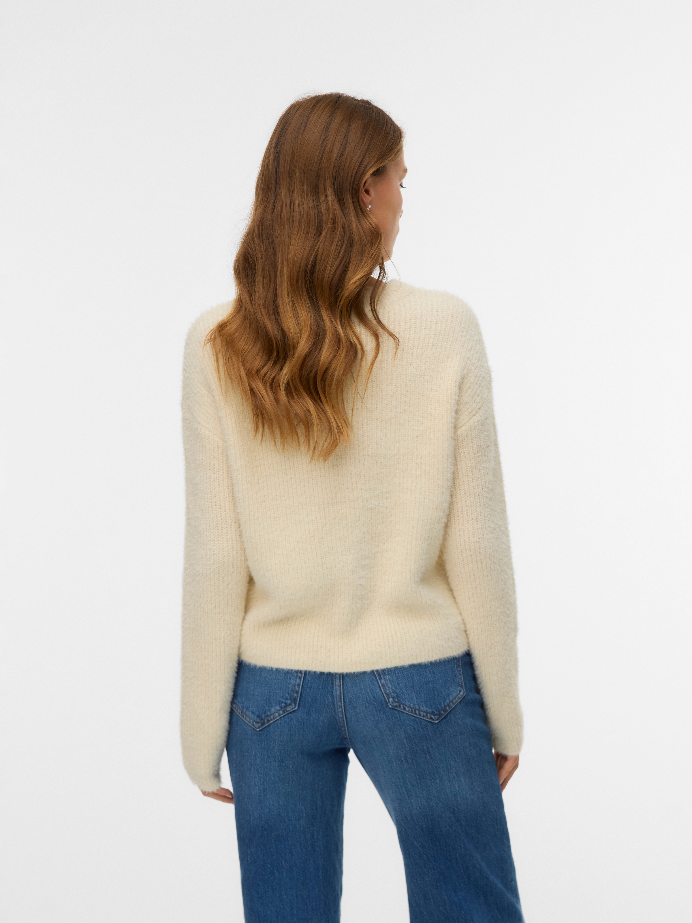 Vero Moda Strickpullover »VMPUFF LS O-NECK PULLOVER BOO«