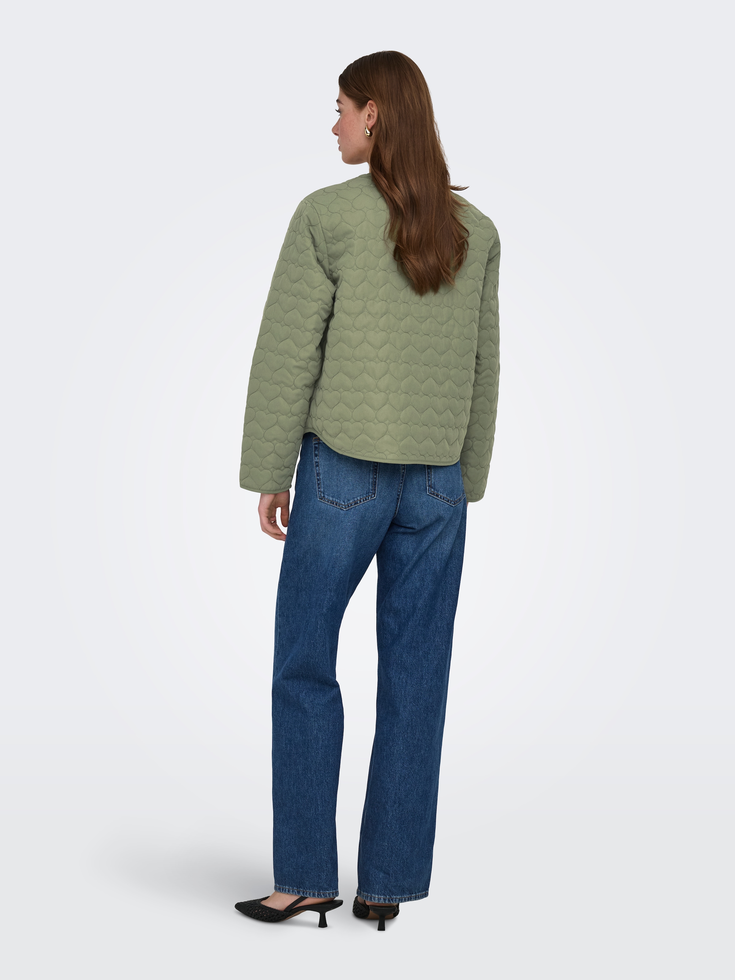 ONLY Steppjacke »ONLHEART LIFE QUILTED JACKET NOOS OTW« mit Steppmuster in Herzchenform