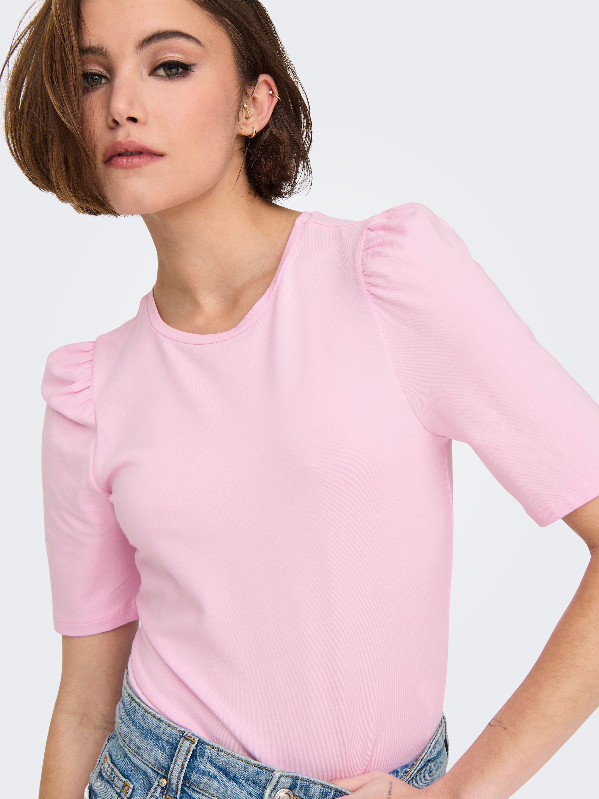 ONLY Kurzarmshirt »ONLLIVE LOVE 2/4 PUFFTOP JRS NOOS«