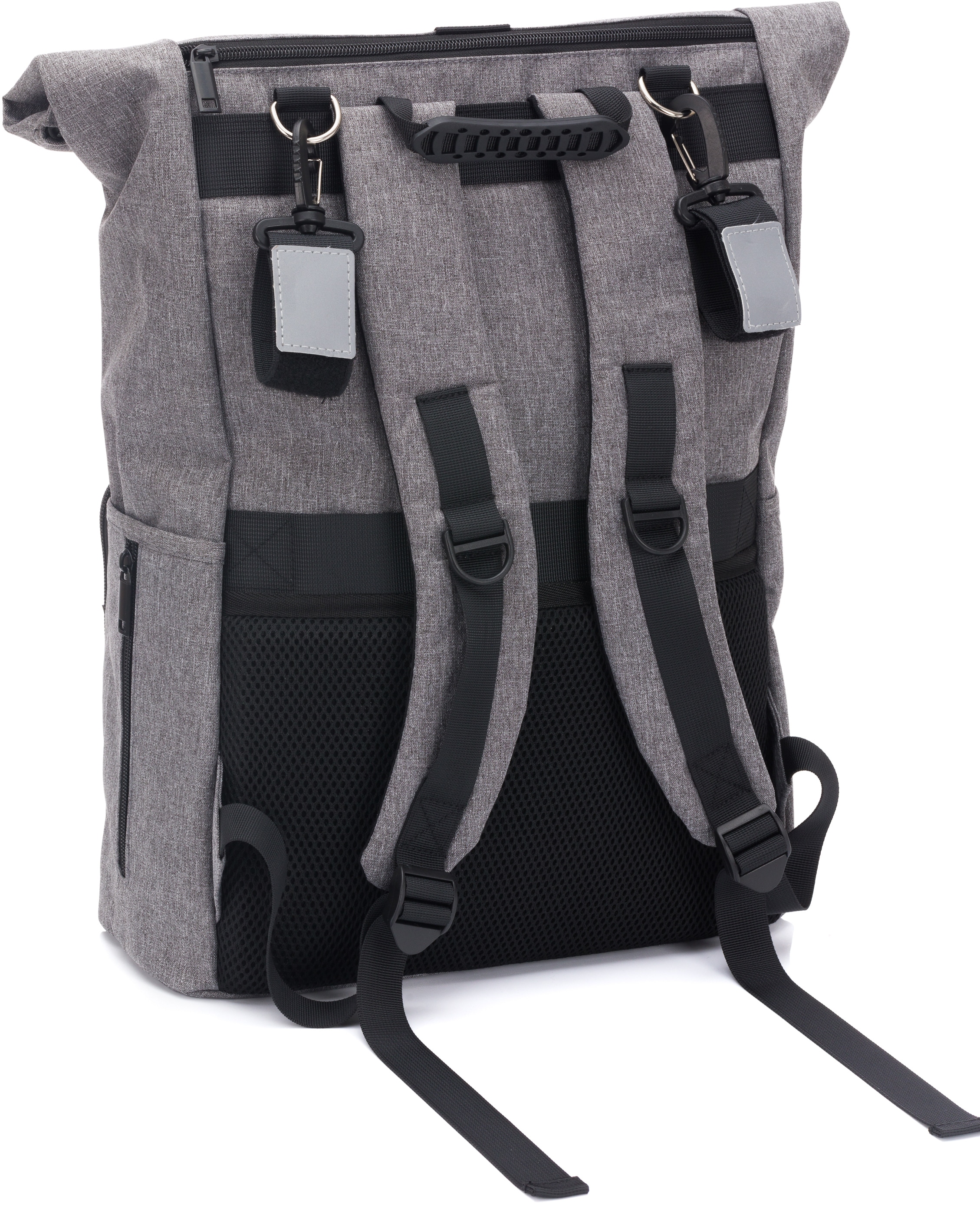 Fillikid Wickelrucksack »Tokio, grau melange«, mit Wickelauflage und Volumenerweiterung