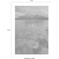 Komar Poster »Worls Lake Silence Steel«, Natur, Höhe: 50cm