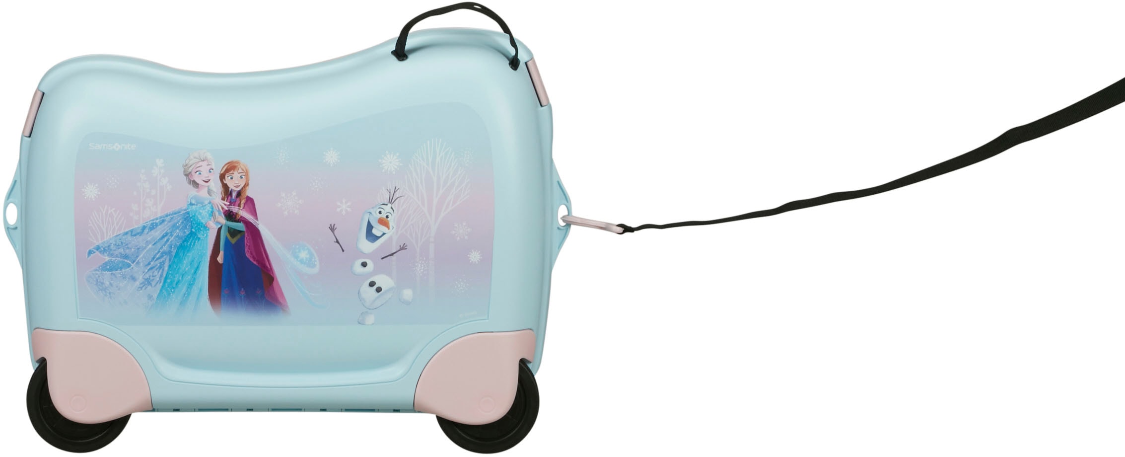 Samsonite Kinderkoffer »Dream2Go Ride-on Trolley, Disney Frozen«, 4 St. Rollen, Kinderreisekoffer Handgepäck zum sitzen und ziehen