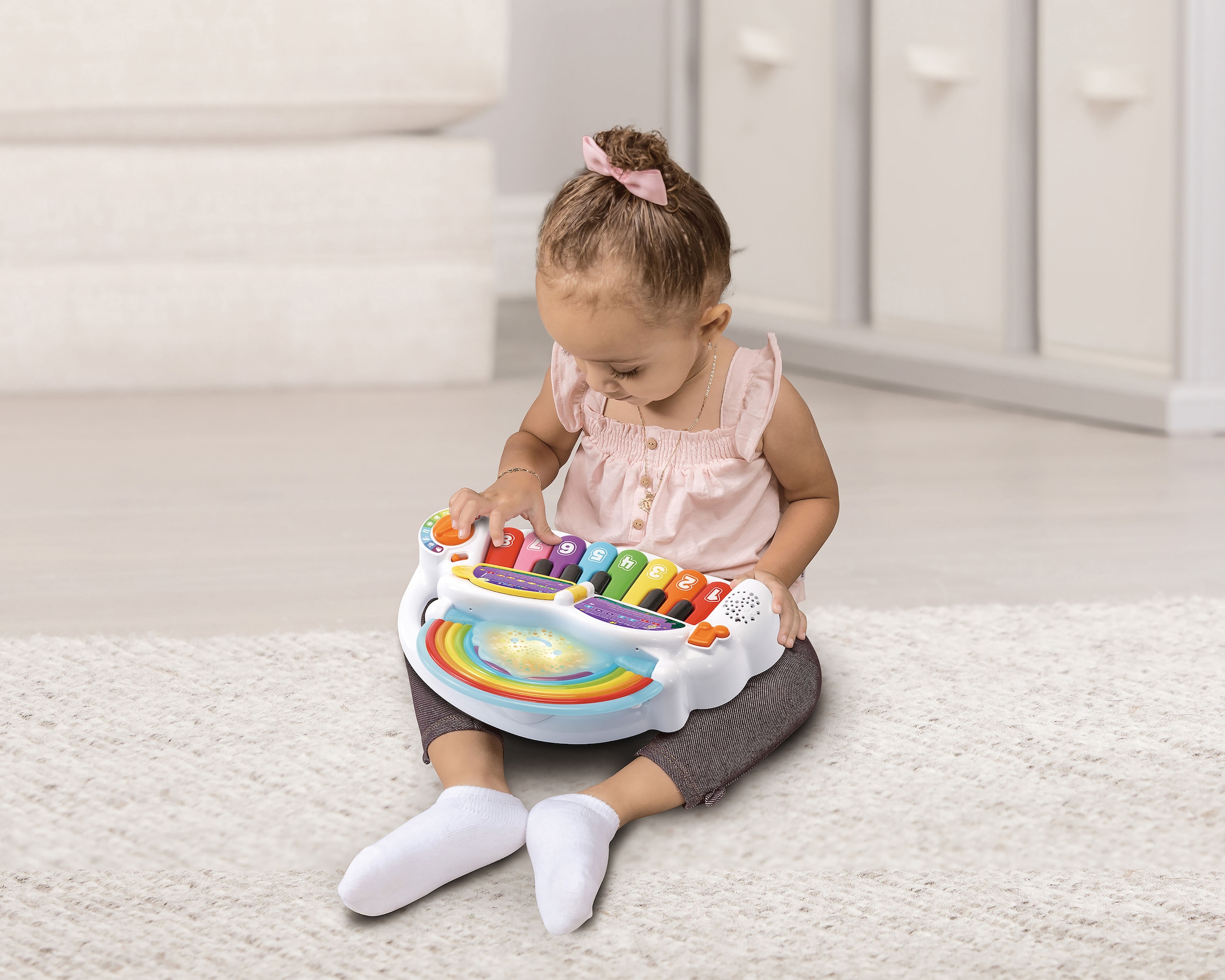 Vtech® Spielzeug-Musikinstrument »VTechBaby, Babys Regenbogen-Keyboard«