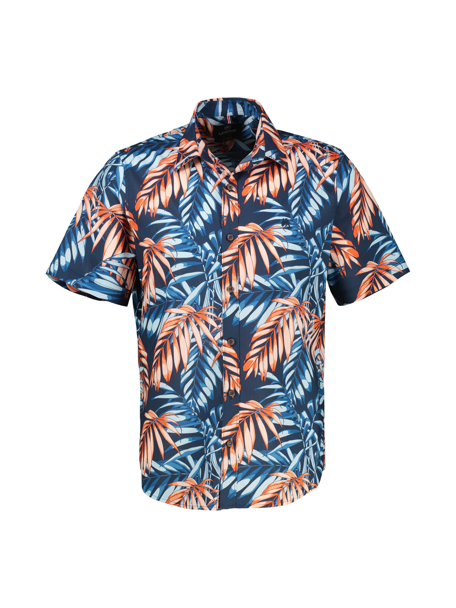 LERROS Kurzarmhemd »LERROS Hawaiihemd, floral gemustert«