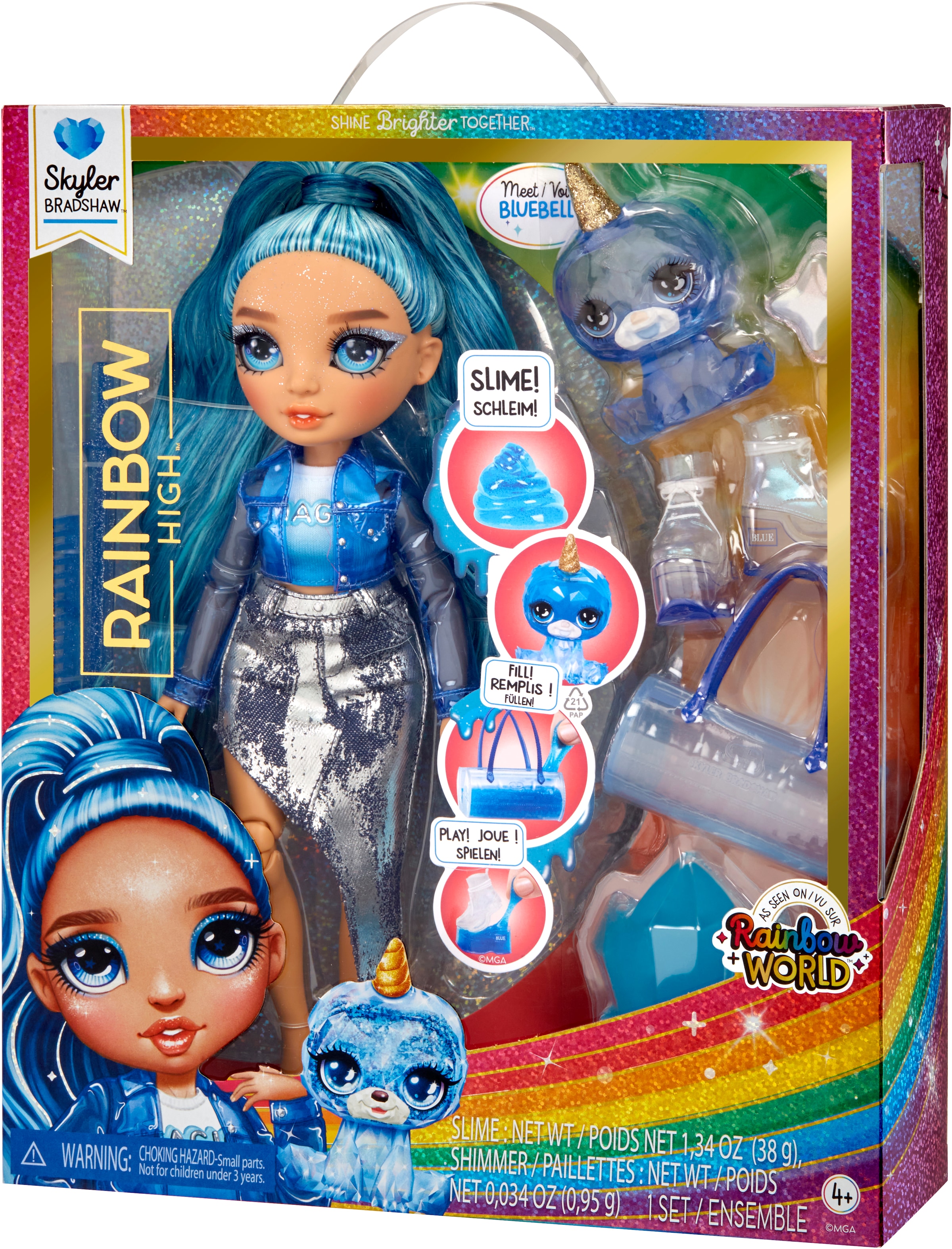 RAINBOW HIGH Anziehpuppe »Classic Rainbow Fashion Doll - Skyler (blue)«