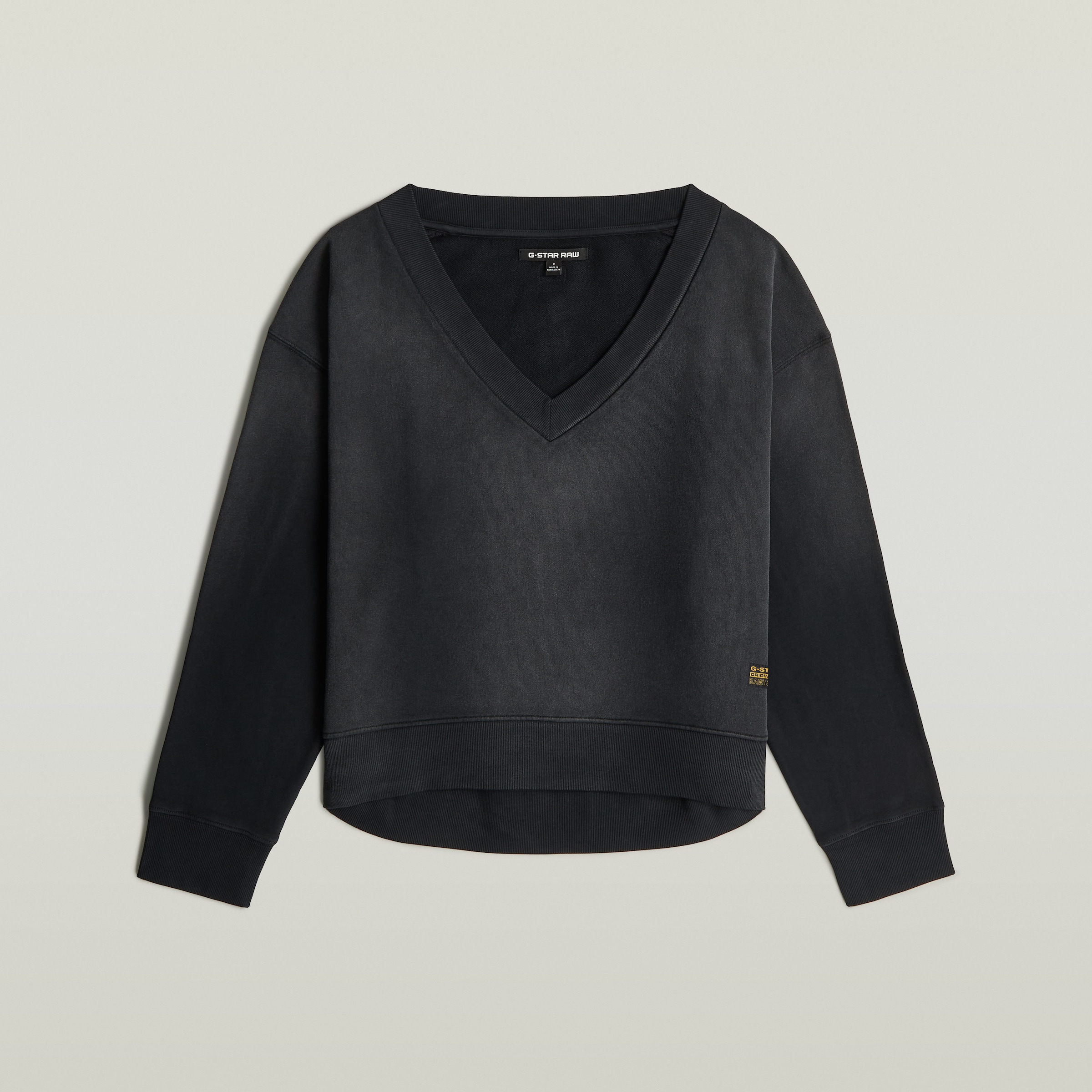 G-STAR Sweatshirt »Sun faded V-Neck Loose Wmn«, mit V-Ausschnitt
