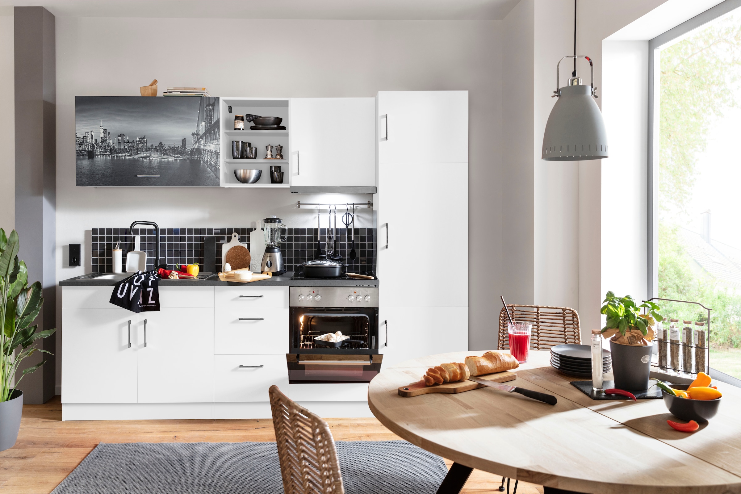 HELD MÖBEL Küchenzeile »Paris«, mit OTTO 270 E-Geräten, Breite bei online bestellen cm