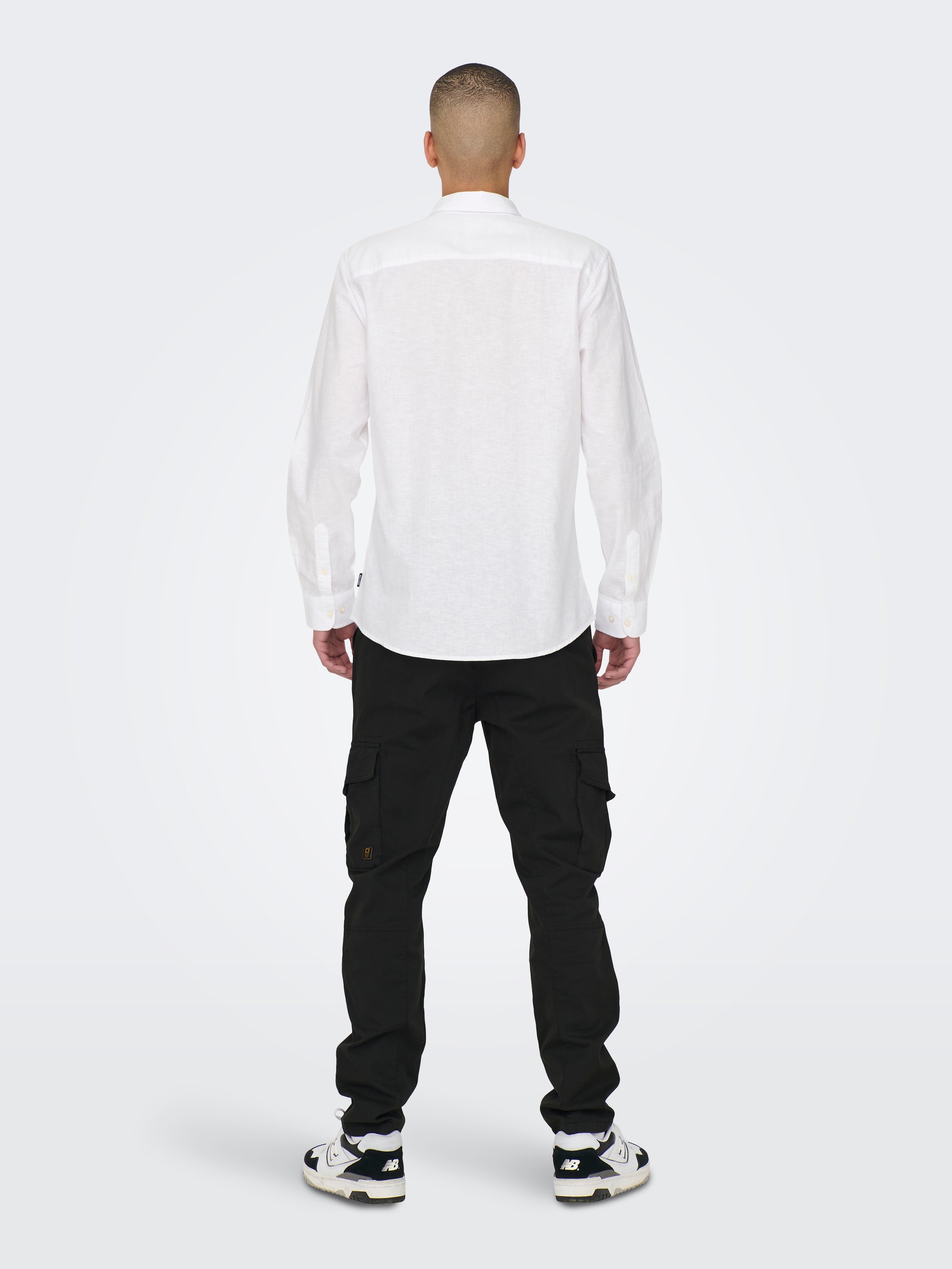 ONLY & SONS Langarmhemd »ONSCAIDEN LS SOLID LINEN SHIRT NOOS«
