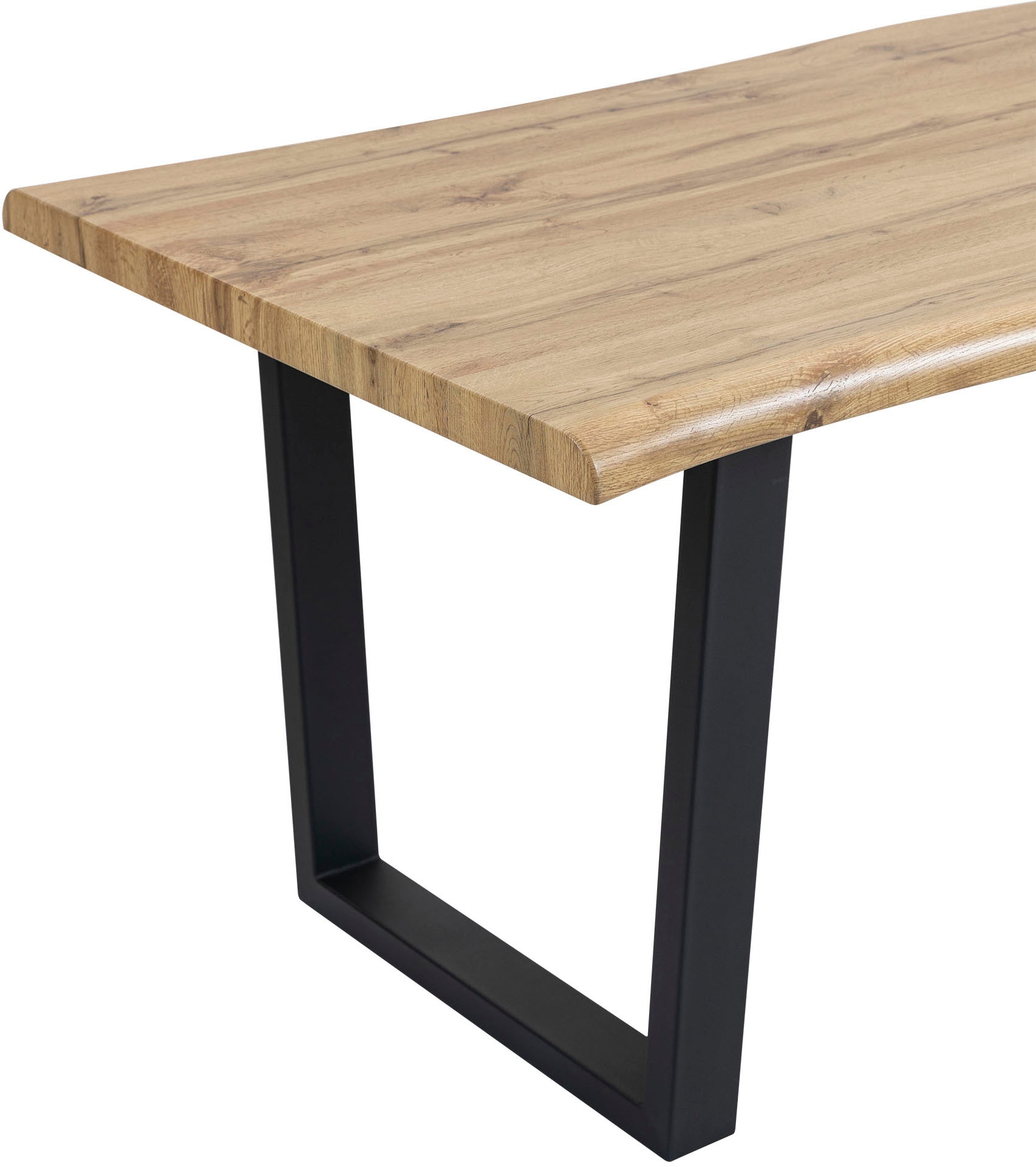 Duo Collection Baumkantentisch »Tisch Thea« Massives Kufengestell aus Metall, Belastbarkeit bis 100 kg