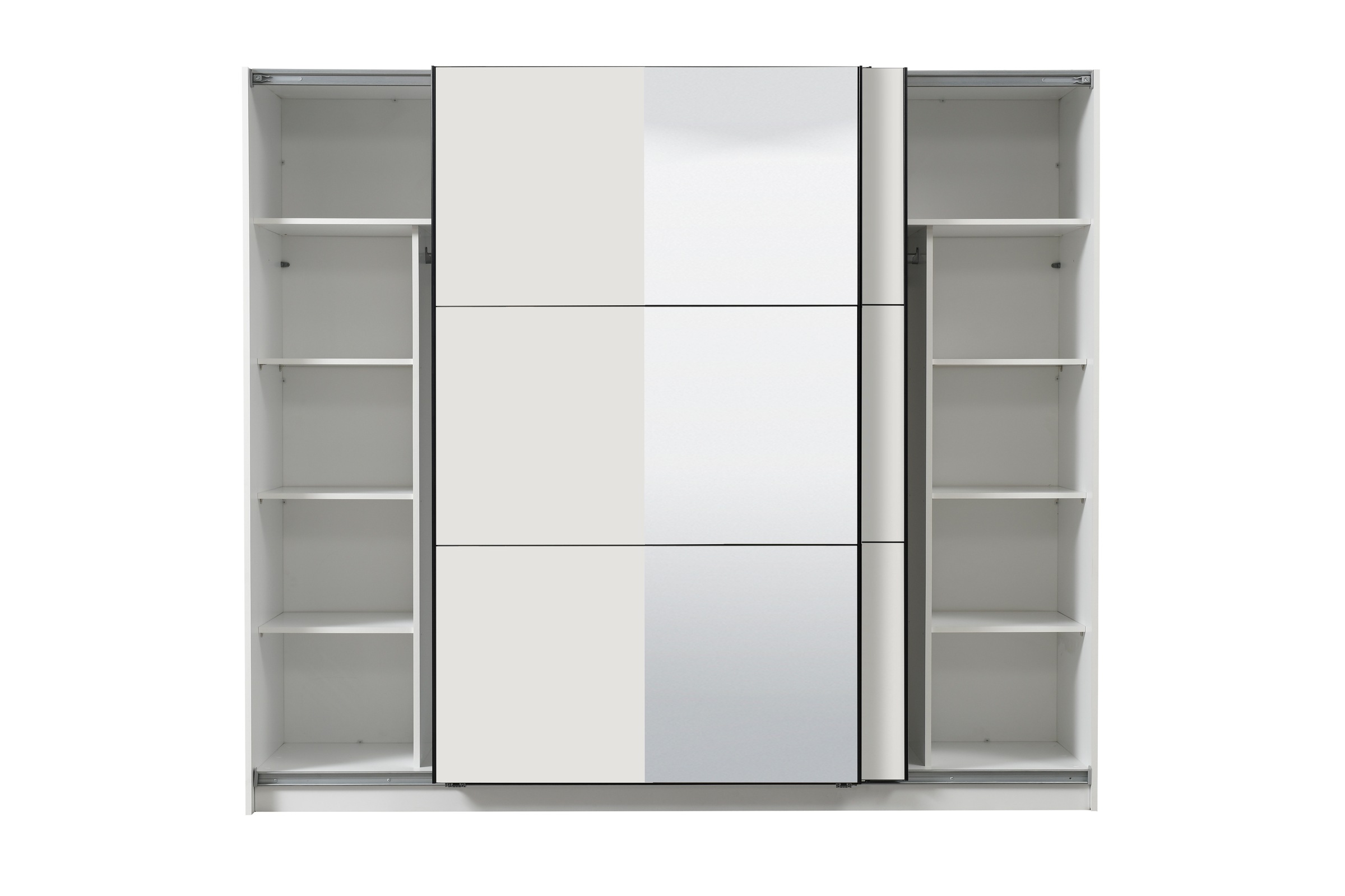 INOSIGN Schwebetürenschrank »Sierra Kleiderschrank mit Spiegel Wäscheschrank Garderobe«, Topseller INKLUSIVE Inneneinteilung, FSC-Zertifiziert