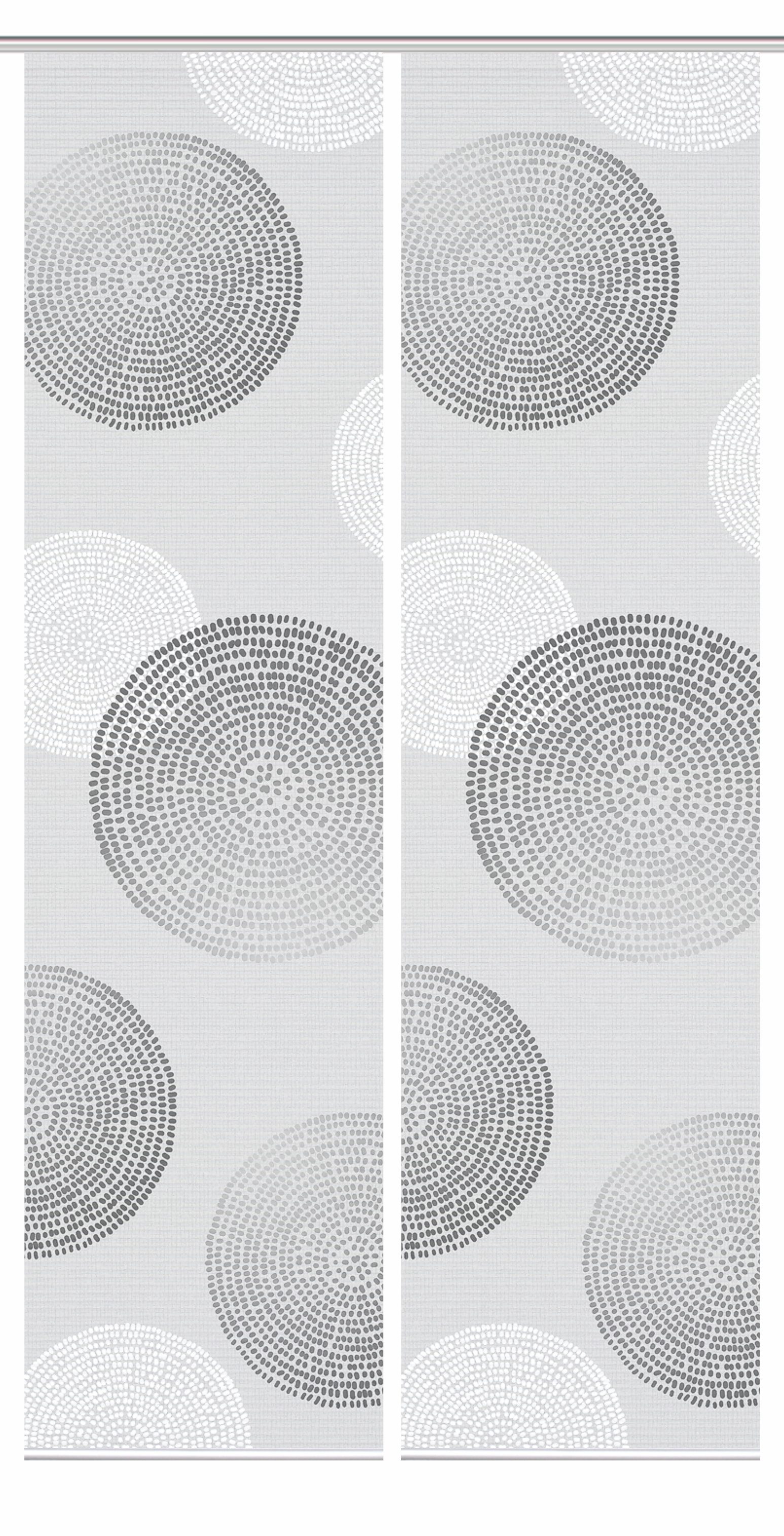 HOME in green Schiebegardine »GINNO« Paneelwagen 2 Stk. tlg. SET DIGITALDRUCK,BAMBUSOPTIK RECYCELT