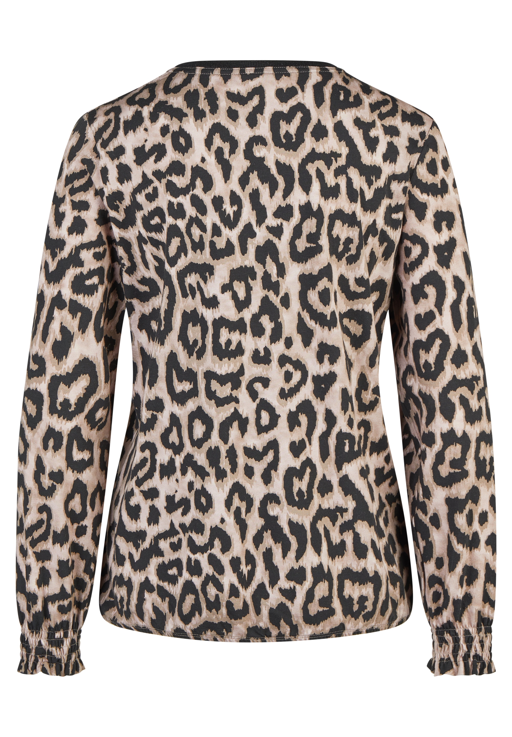 Rabe Langarmshirt mit Leo-Print