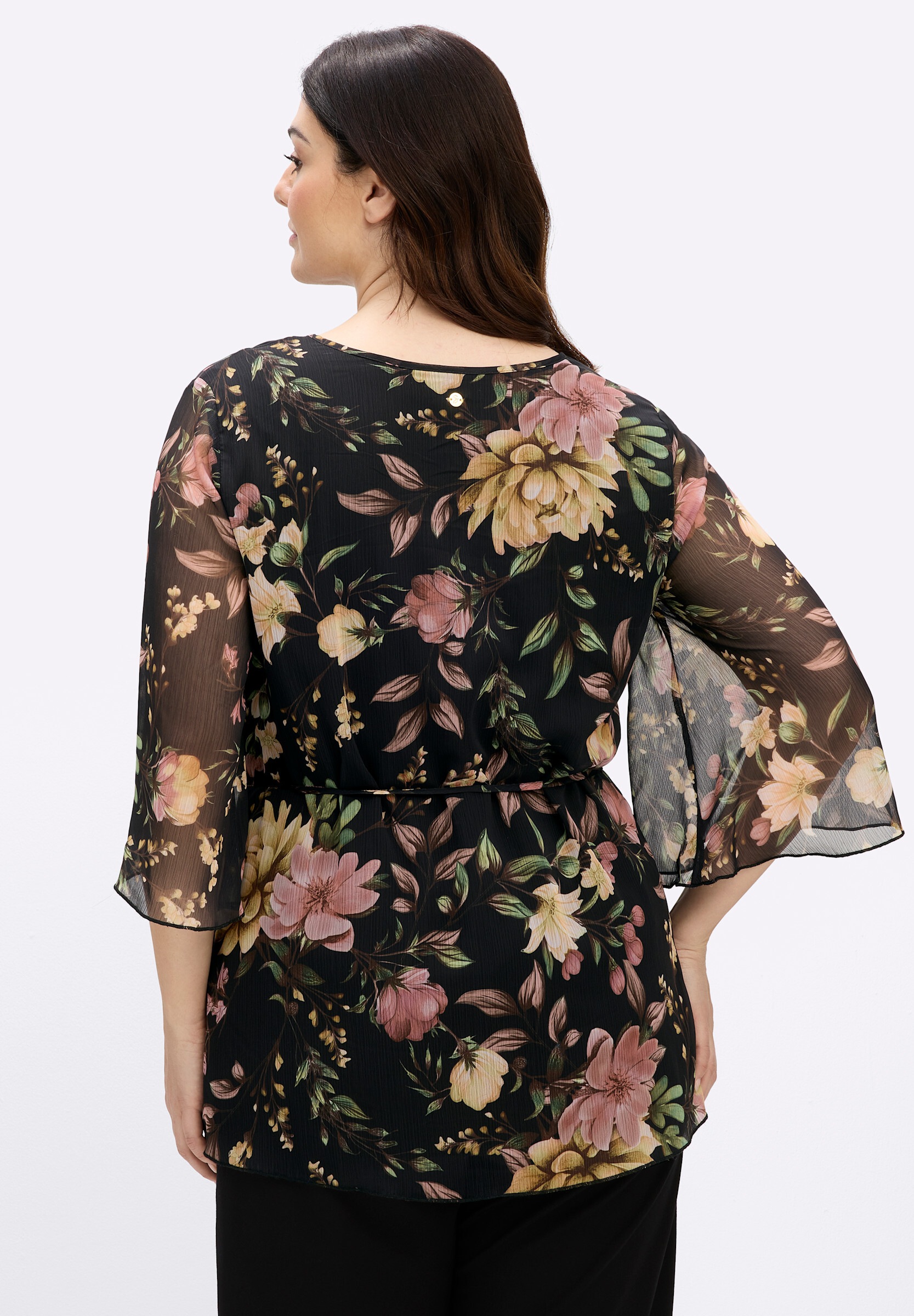 Sheego Longbluse »Tunika Tunika mit floralem Alloverprint«