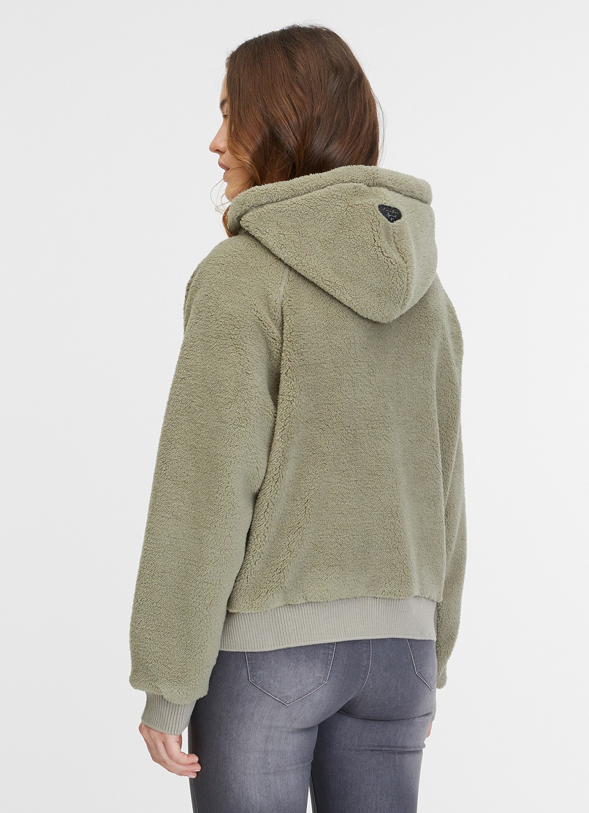 Ragwear Sweatjacke »TALIANA«, aus weichem Teddy Plüsch