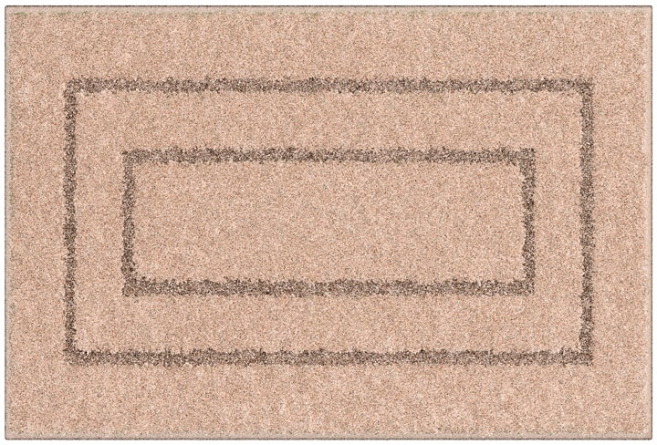 my home Badematte »Eliane«, rutschhemmend beschichtet, strapazierfähig, Badteppich, mit Hoch-Tief-Effekt