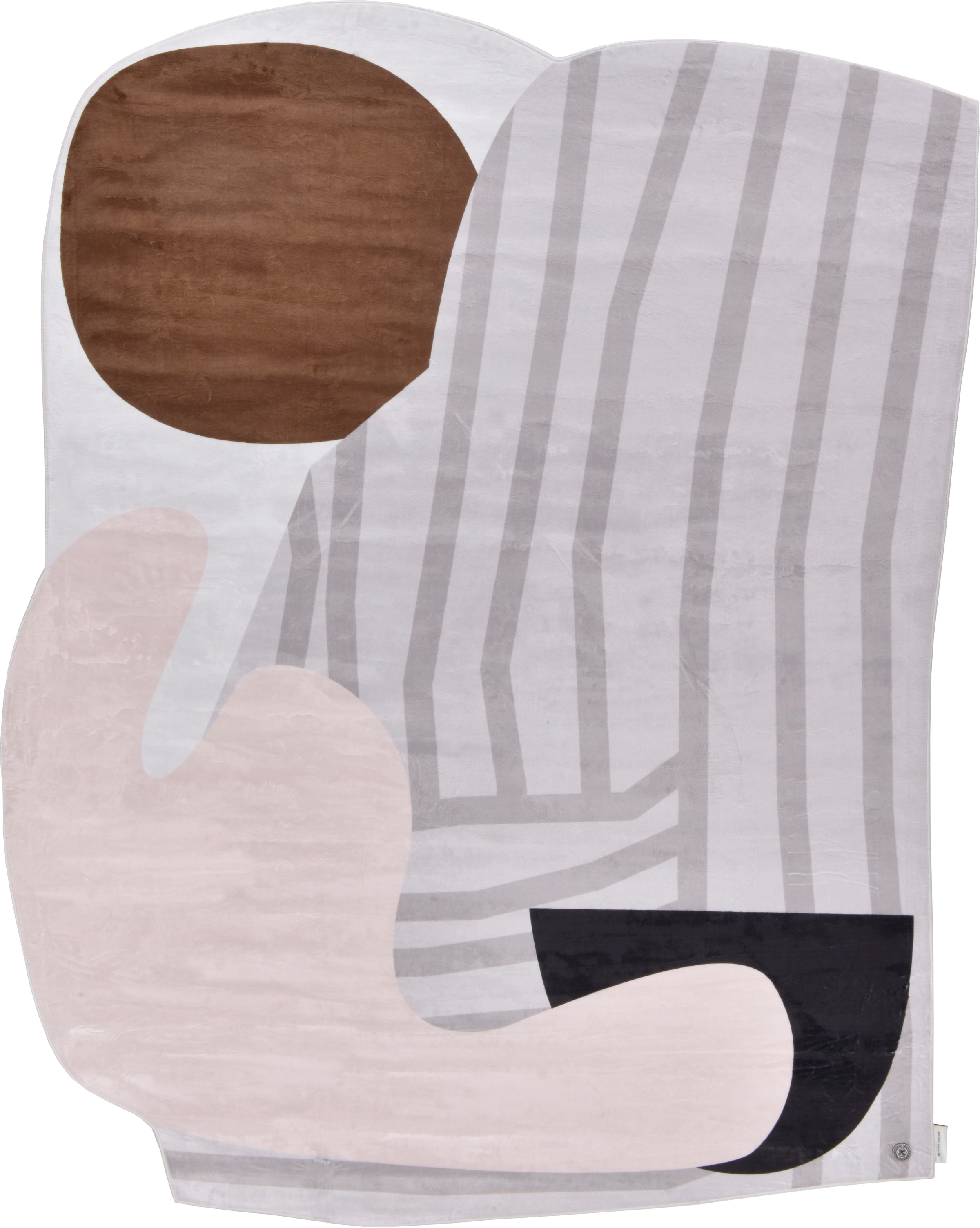 TOM TAILOR HOME Teppich »Shapes - SEVEN«, Motivform, 5 mm Höhe, Kurzflor, bedruckt, modernes Design