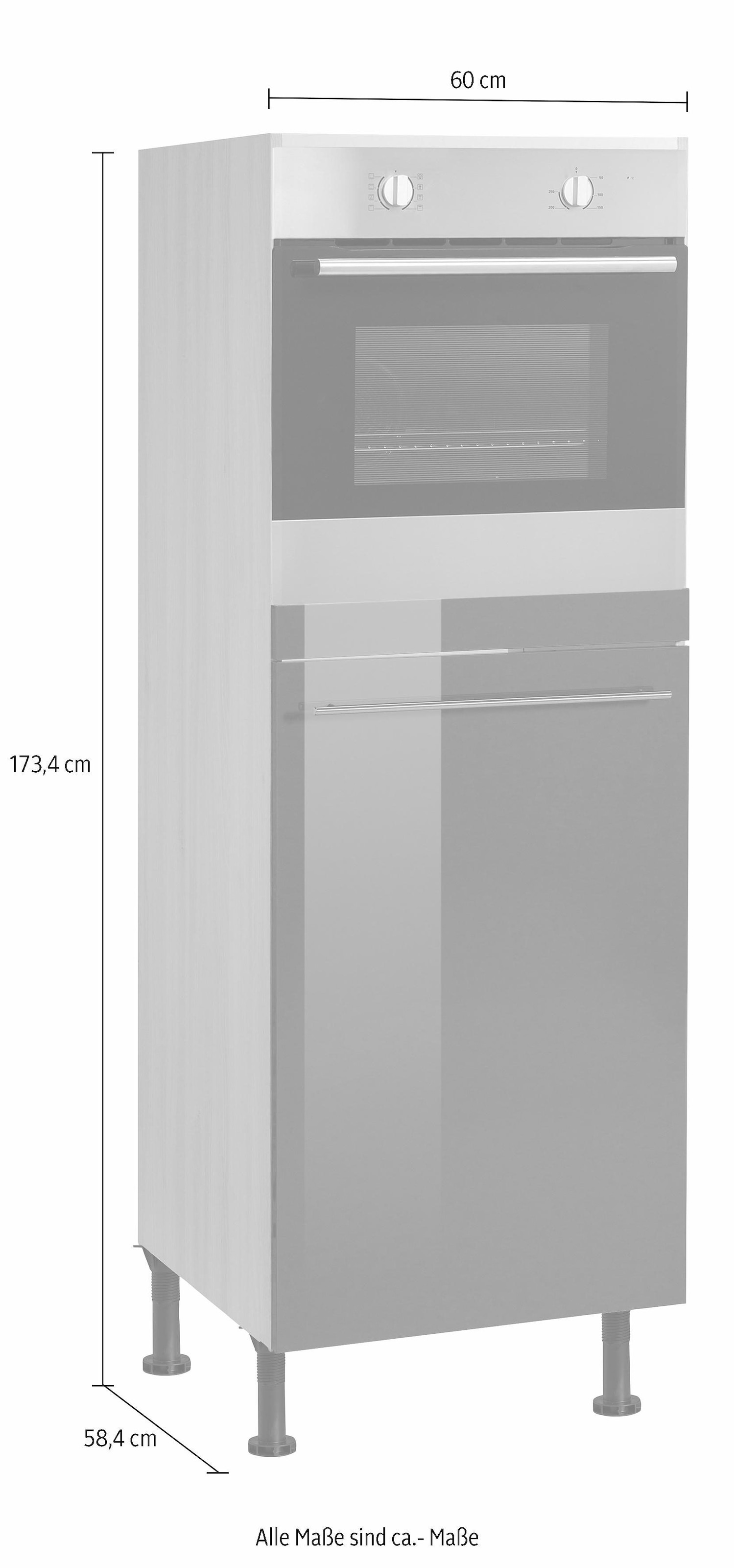 OPTIFIT Backofen/Kühlumbauschrank »Bern«, 60 cm breit, 176 cm hoch,  höhenverstellbare Stellfüße, mit Metallgriff kaufen im OTTO Online Shop